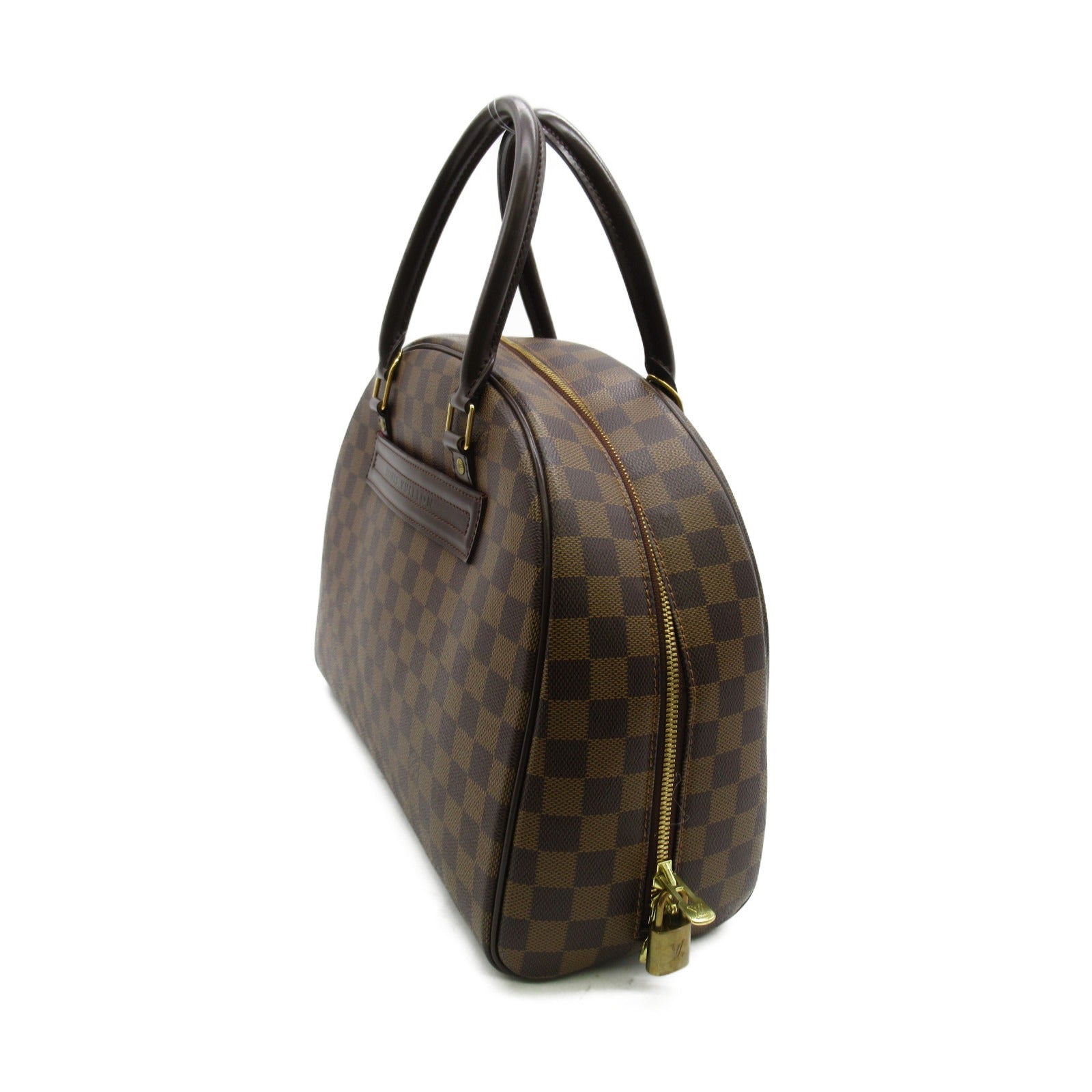 LOUIS VUITTON Damier Nolita金扣手挽袋啡色