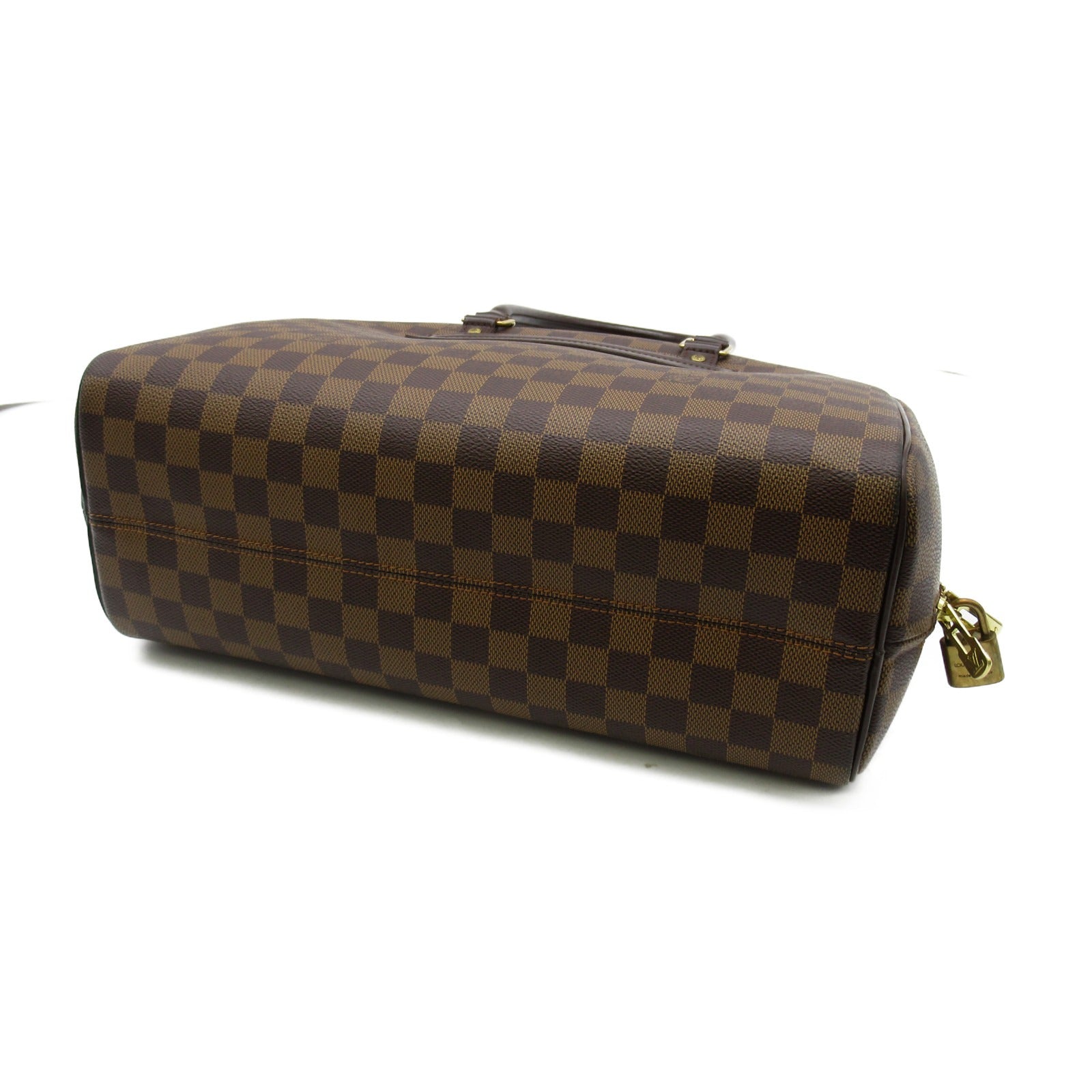 LOUIS VUITTON Damier Nolita金扣手挽袋啡色