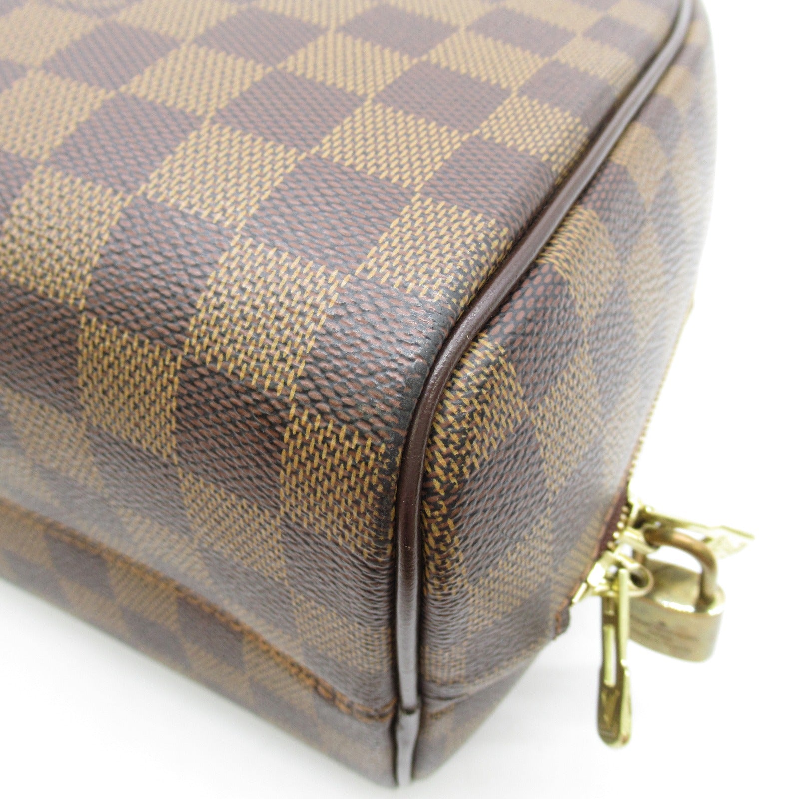 LOUIS VUITTON Damier Nolita金扣手挽袋啡色