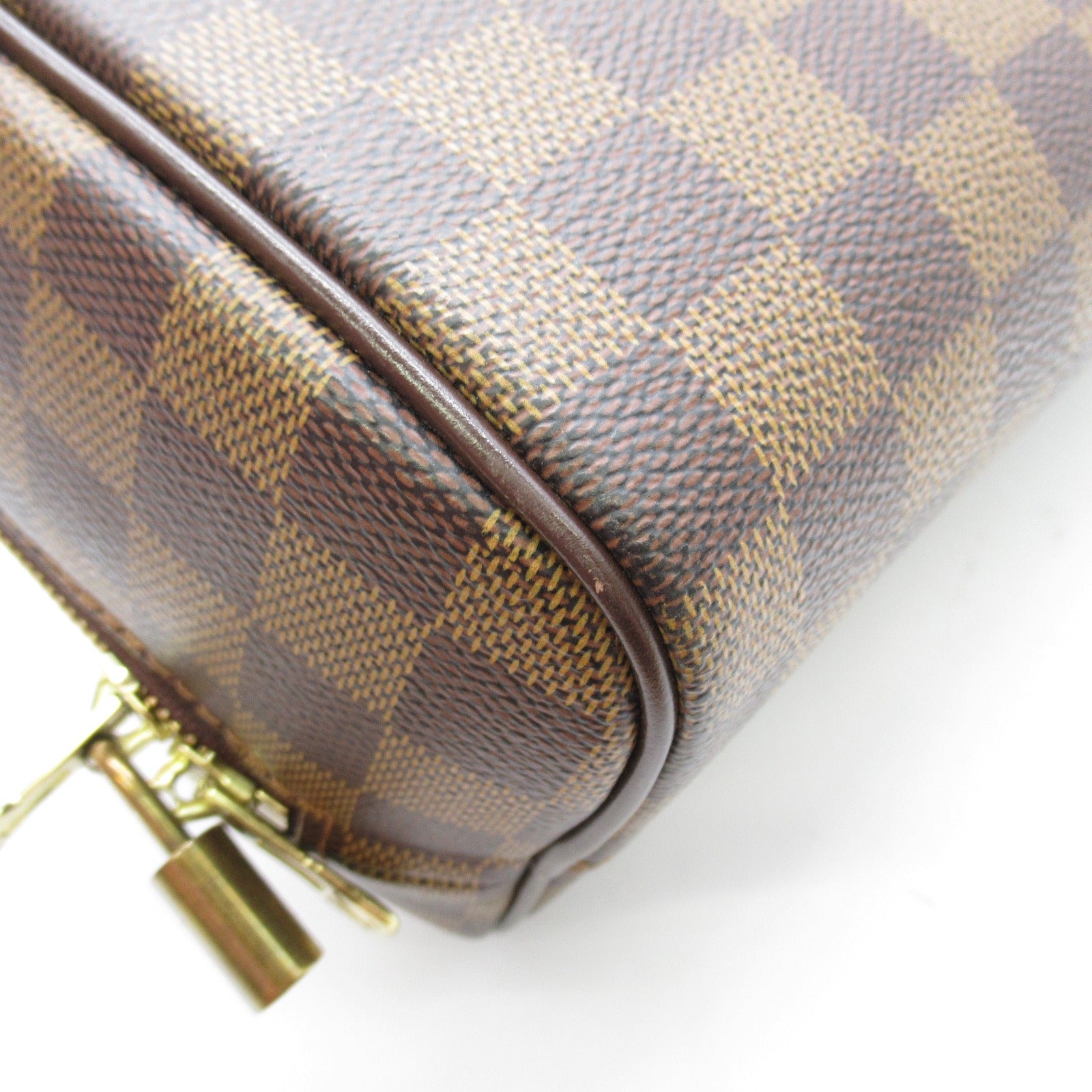 LOUIS VUITTON Damier Nolita金扣手挽袋啡色