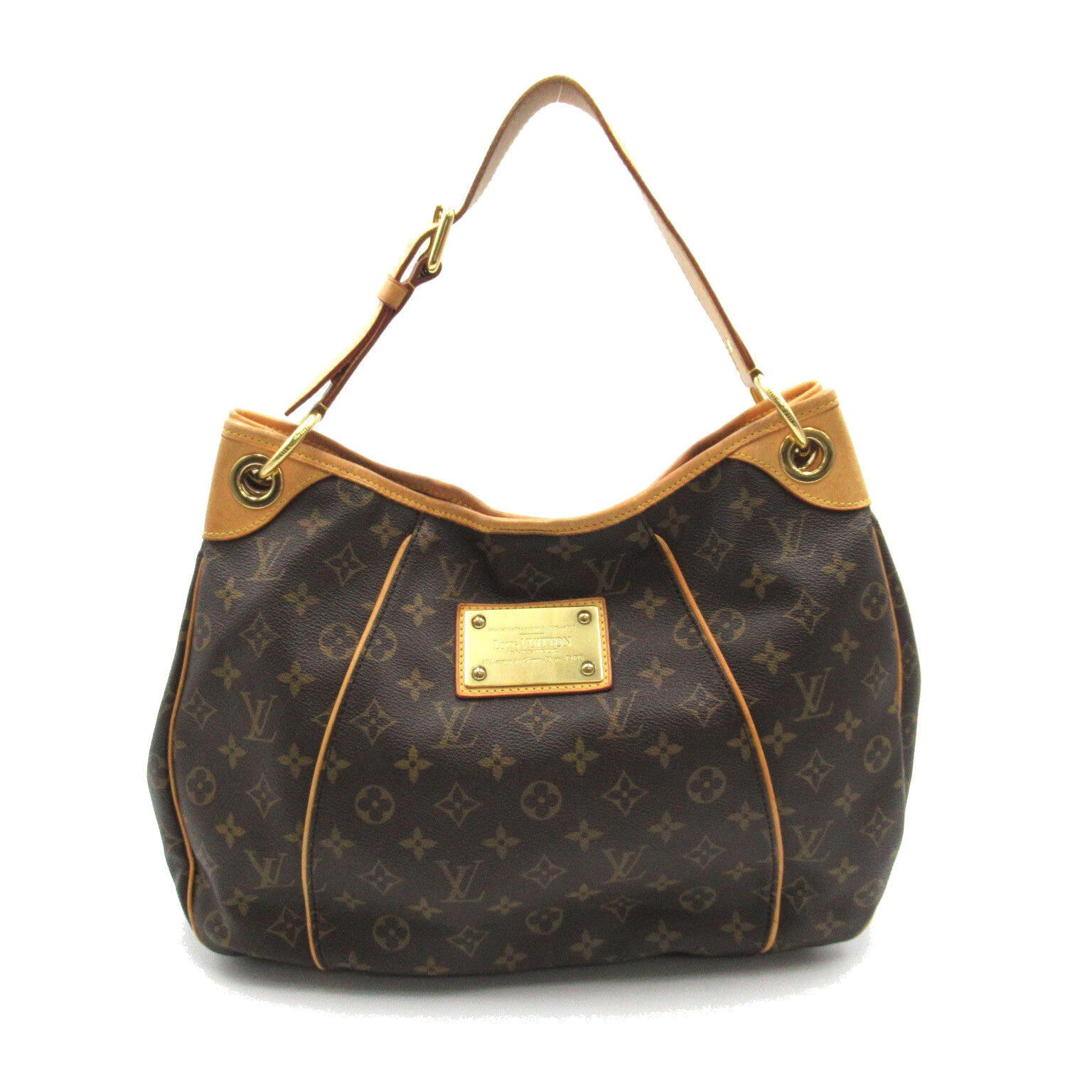 LOUIS VUITTON Monogram Galliera PM Shoulder Bag金扣肩背袋啡色