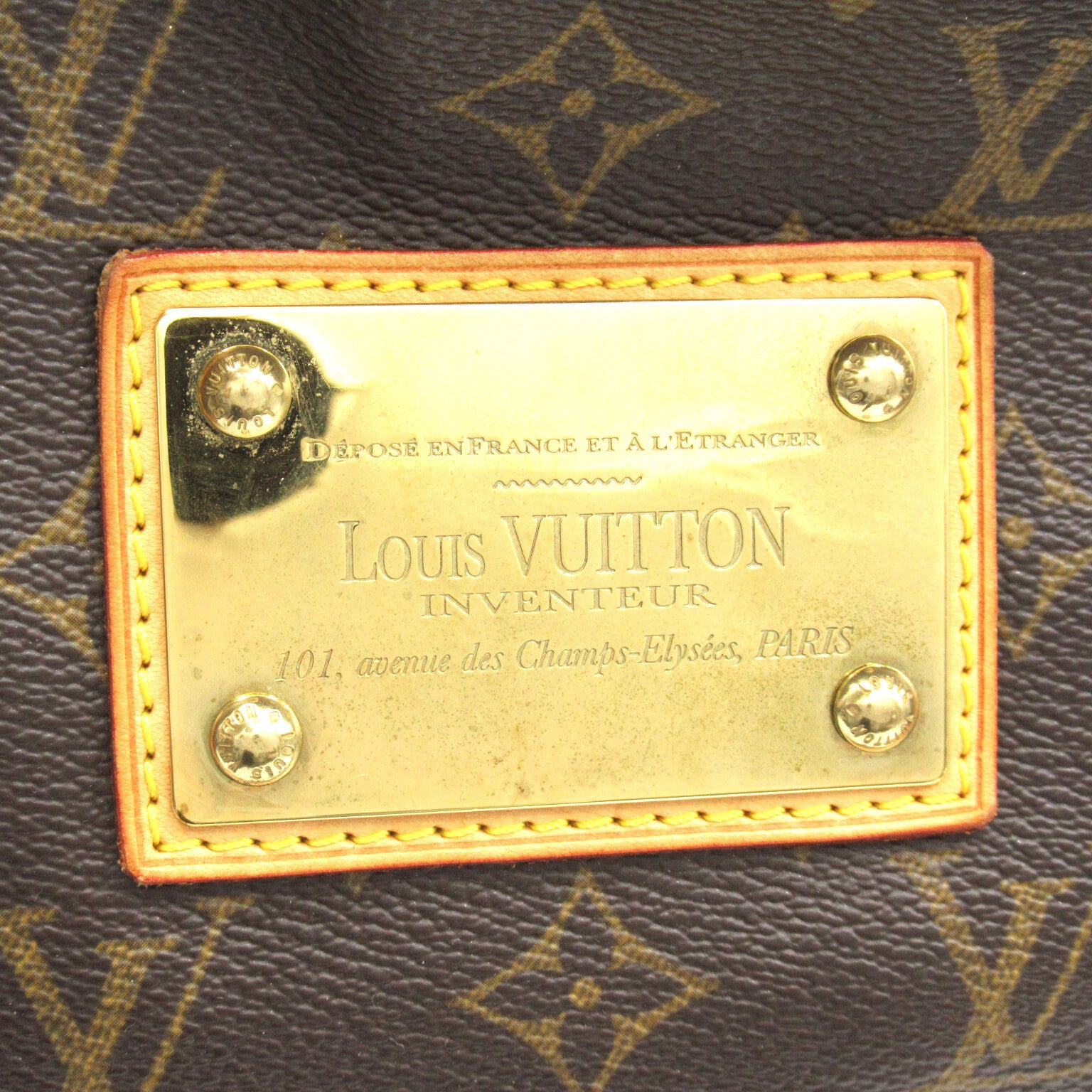 LOUIS VUITTON Monogram Galliera PM Shoulder Bag金扣肩背袋啡色