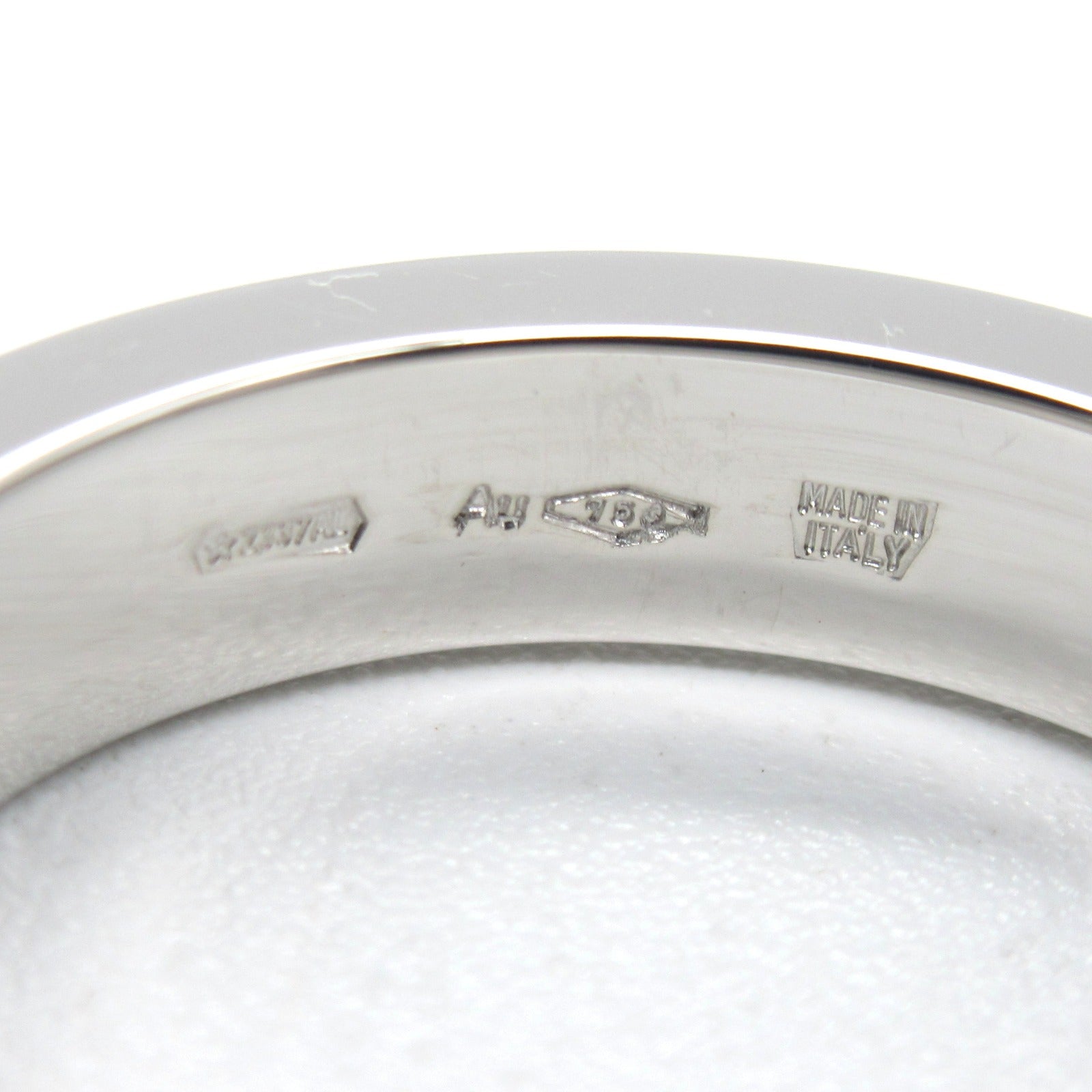 BVLGARI 18K白金B-zero1 Double Logo 1p Diamond Ring鑽石戒指JP#11/US#5.75