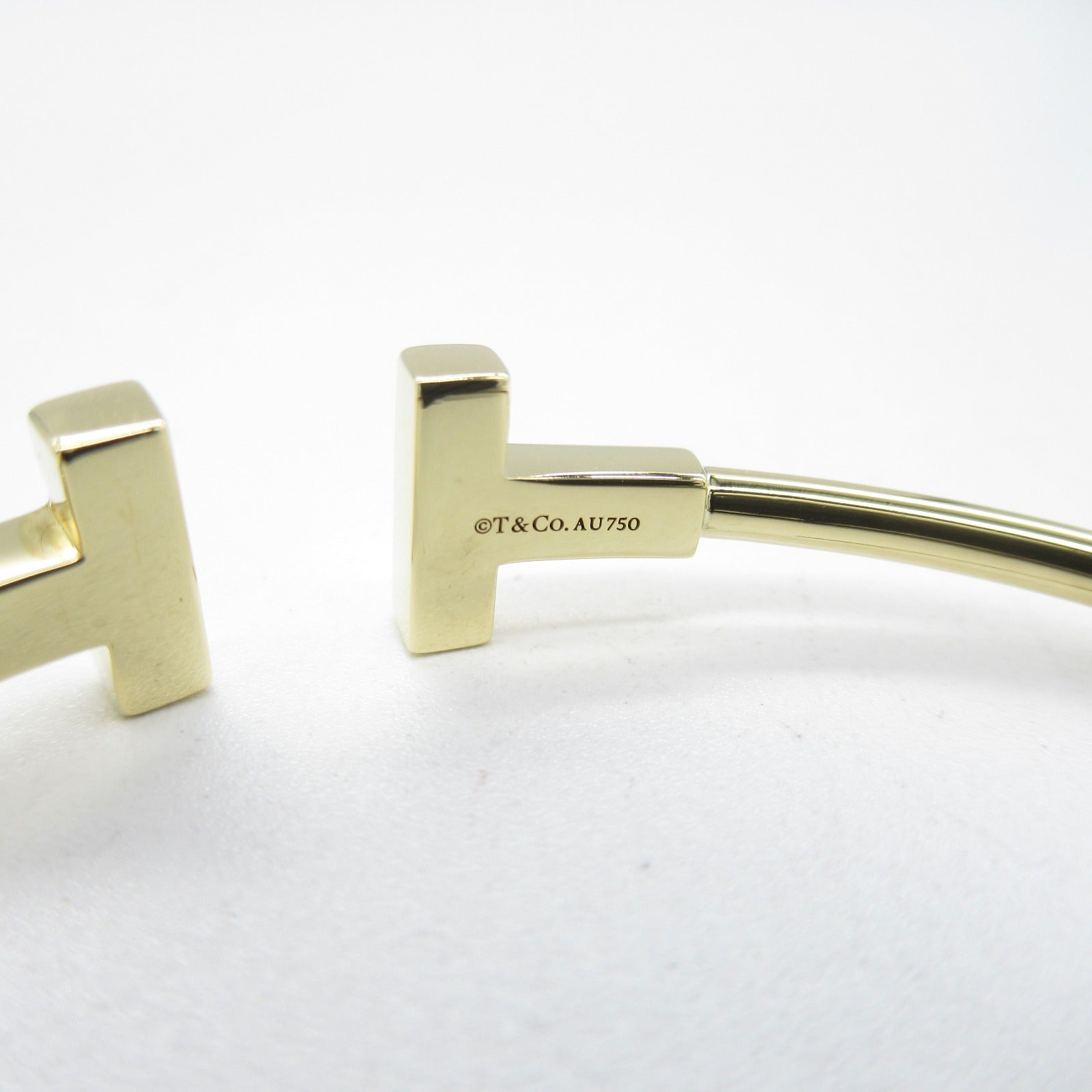 TIFFANY＆CO 18K黃金T Wire Bracelet手鐲