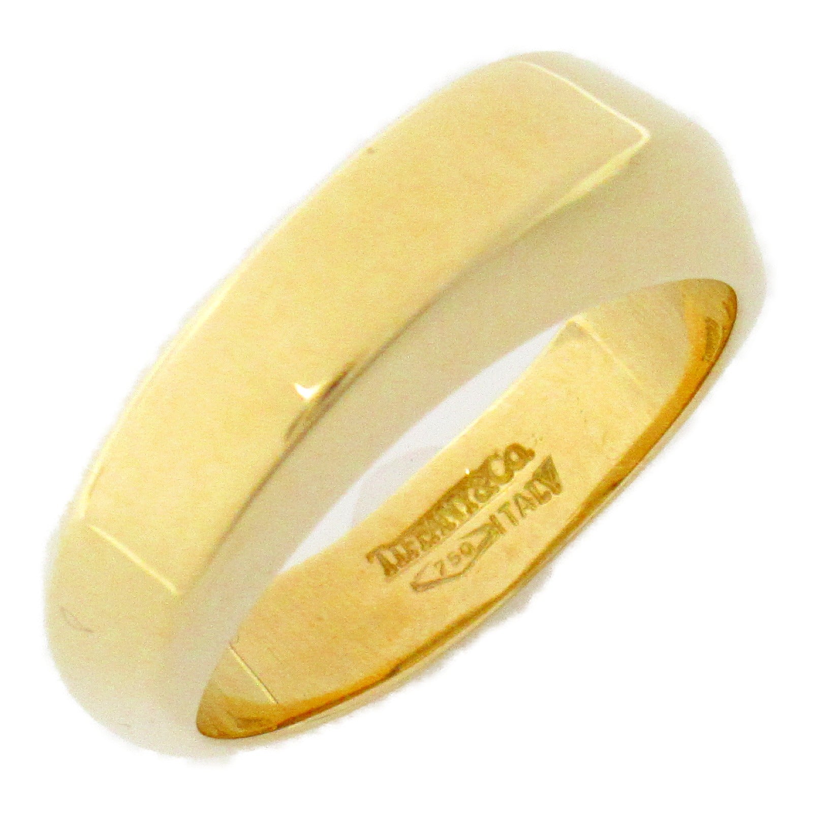 TIFFANY＆CO 18K黃金Twist Ring戒指US#5.25