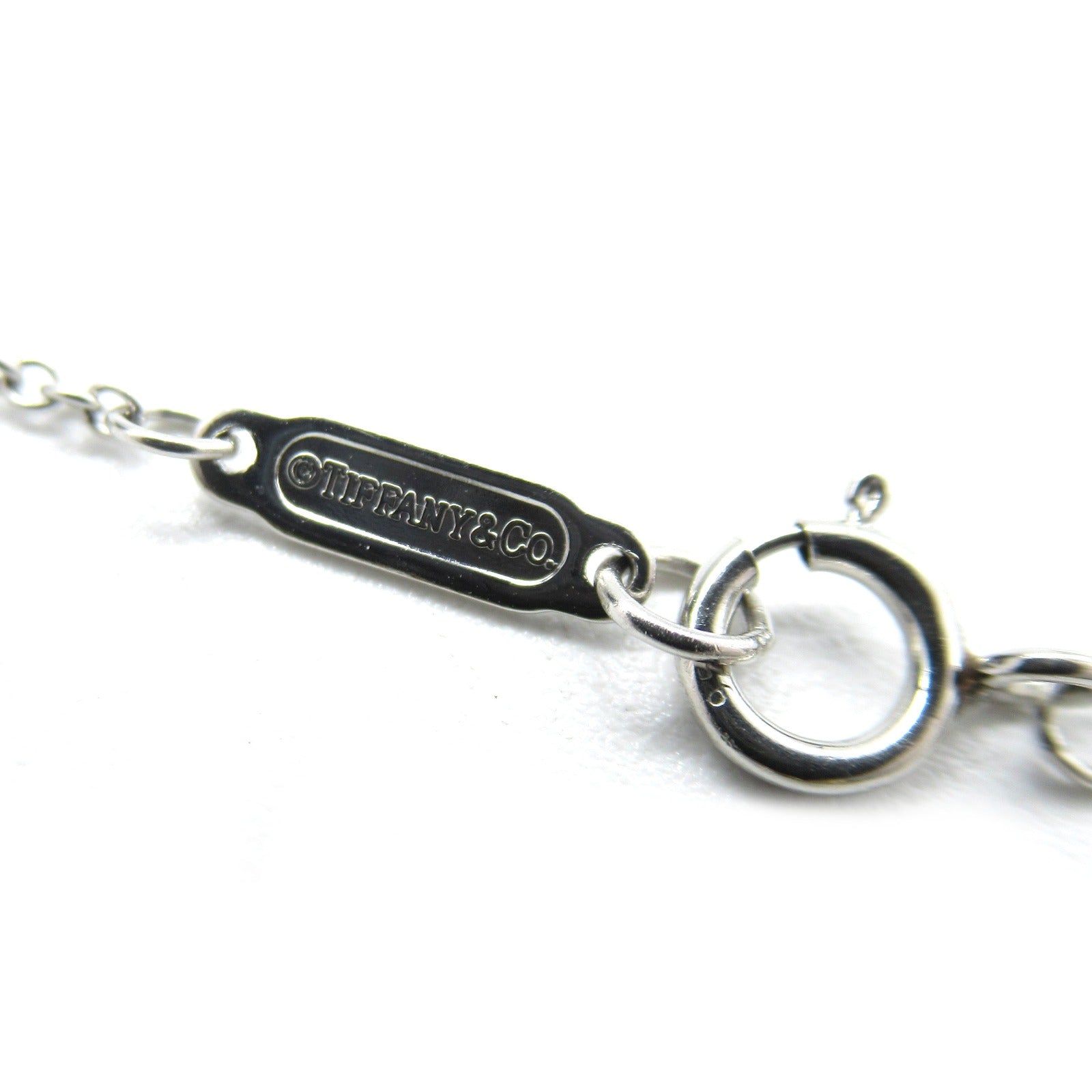 TIFFANY＆CO 【激減優惠】950鉑金Sentimental Heart Pink Sapphire Diamond Necklace粉紅藍寶石/鑽石項鍊