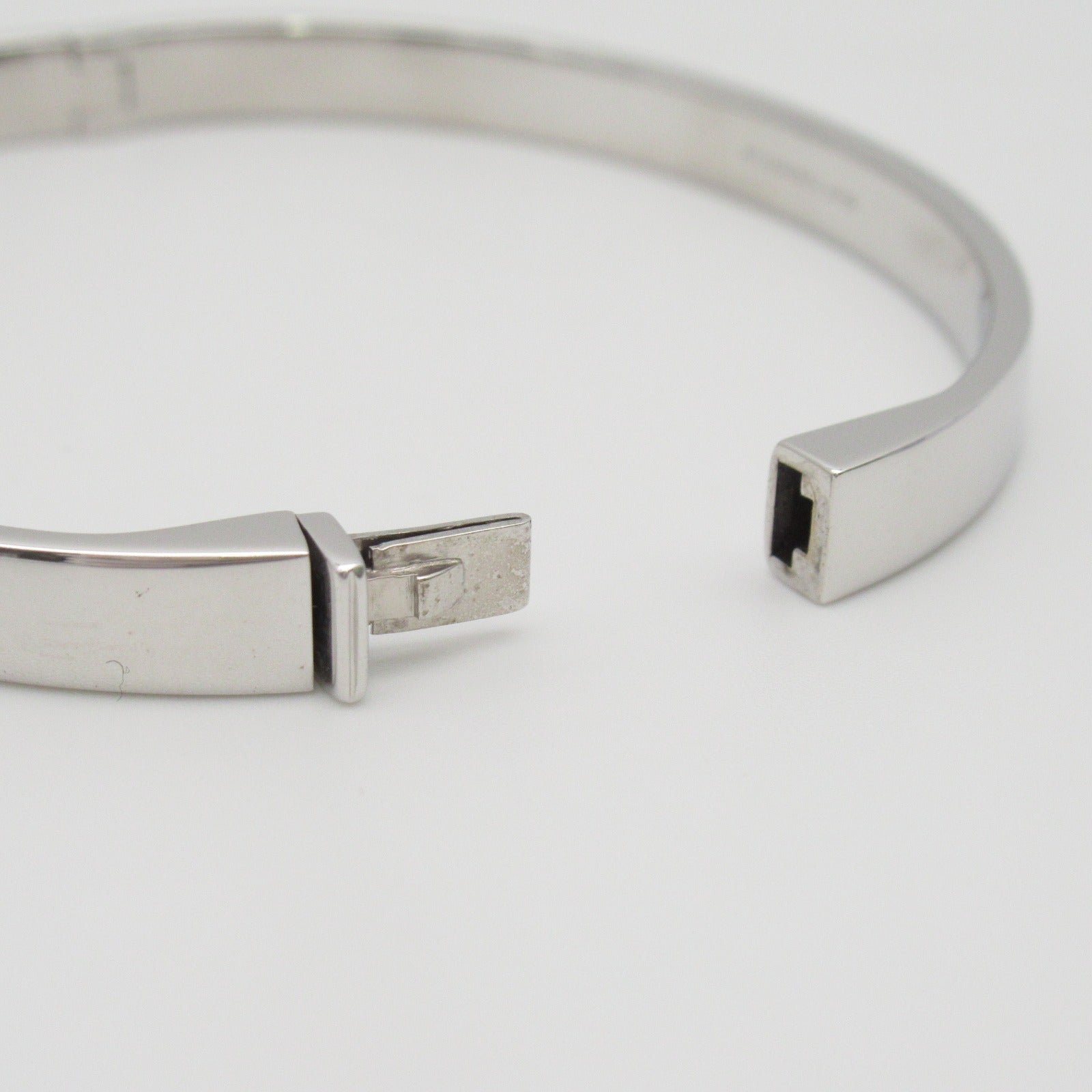 TIFFANY＆CO 18K白金Hinge Diamond Bangle鑽石手鐲