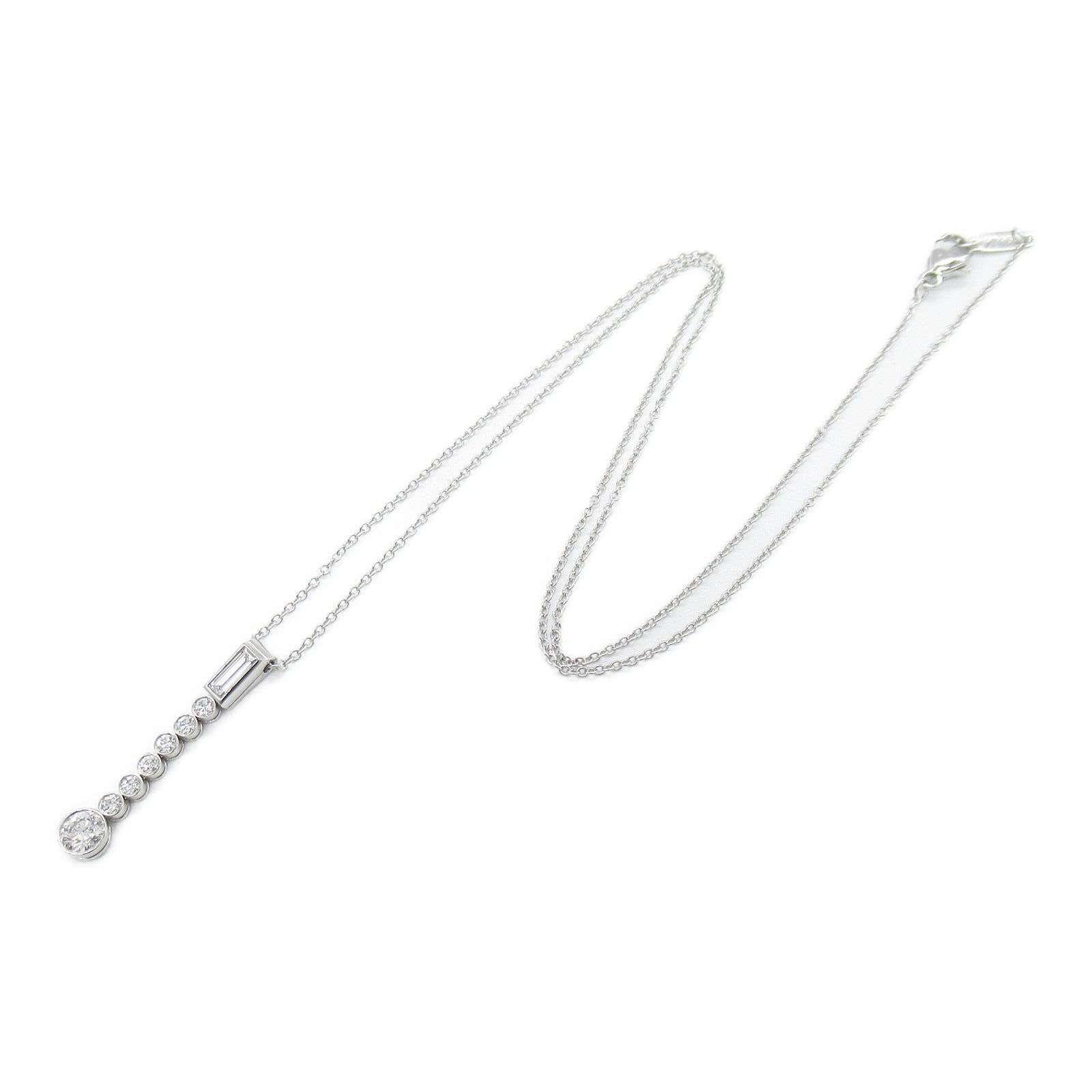 TIFFANY＆CO 【激減優惠】PT950鉑金Jazz Drop Necklace鑽石項鍊