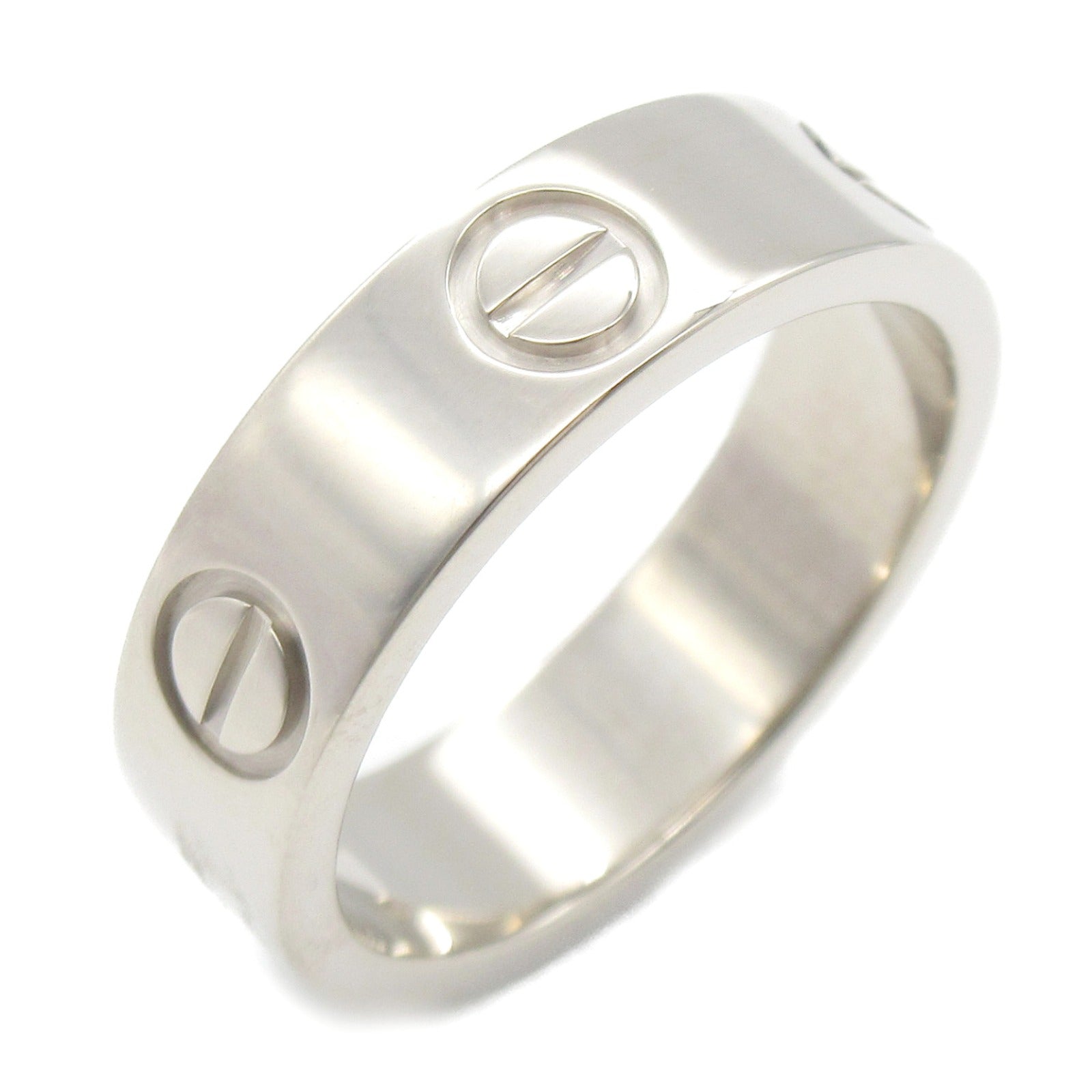 CARTIER 18K白金Love Ring戒指Cartier#51/US#5.5