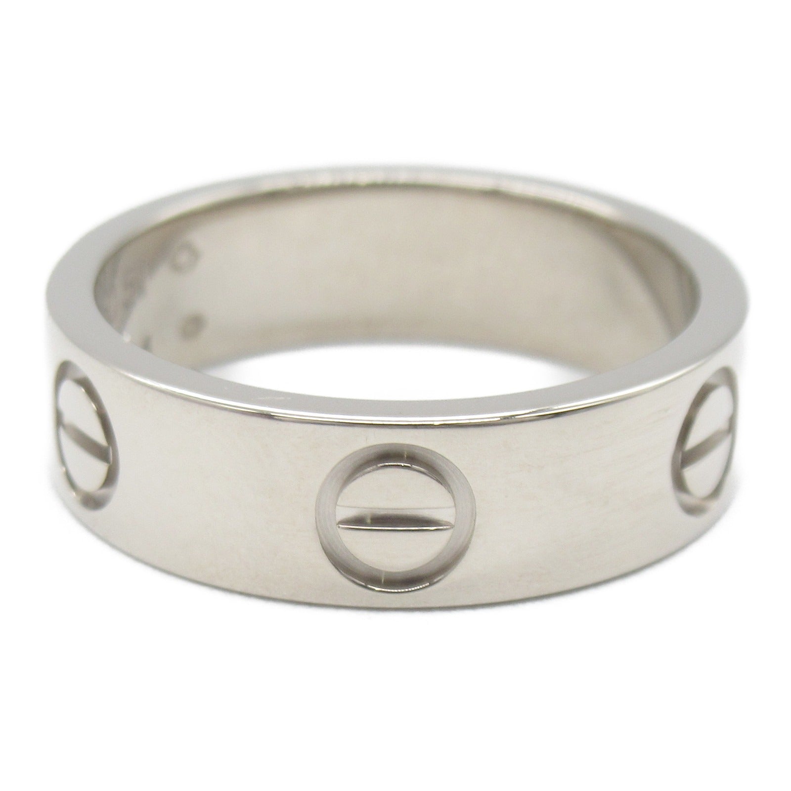 CARTIER 18K白金Love Ring戒指Cartier#51/US#5.5
