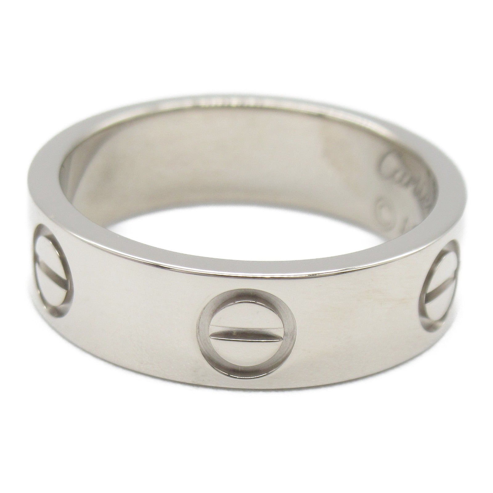 CARTIER 18K白金Love Ring戒指Cartier#51/US#5.5
