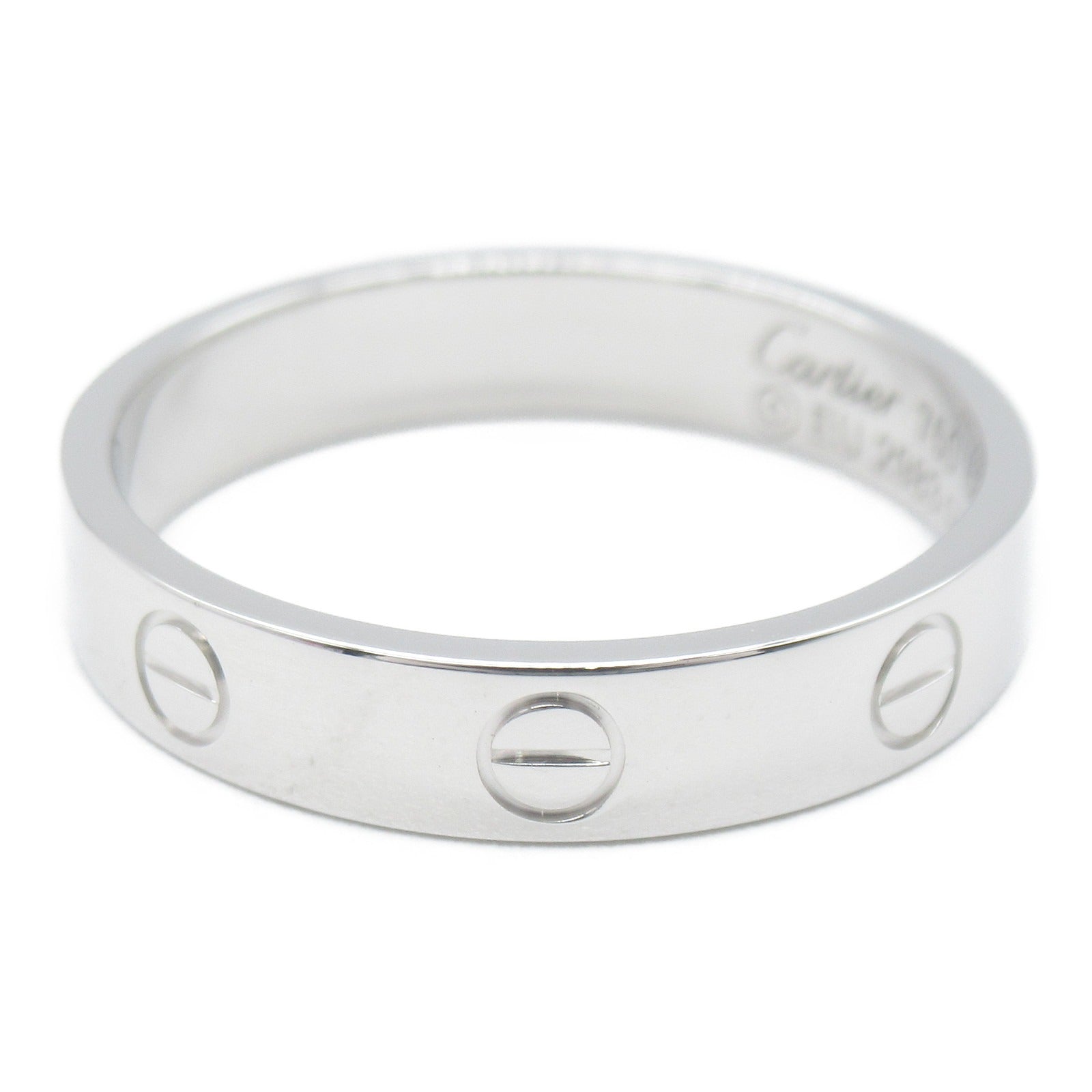 CARTIER 18K白金Love Wedding Ring戒指Cartier#58/JP#17.5/US#8.25