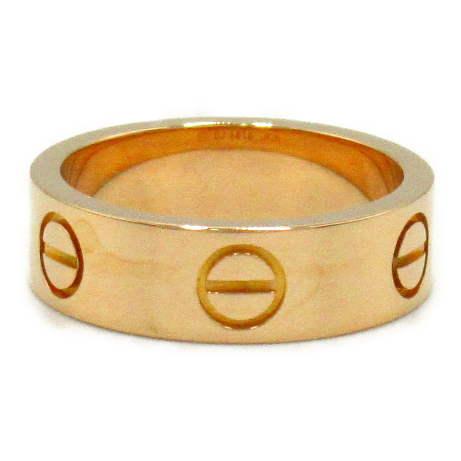 CARTIER 18K玫瑰金Love Ring戒指Cartier#50/US#5.25