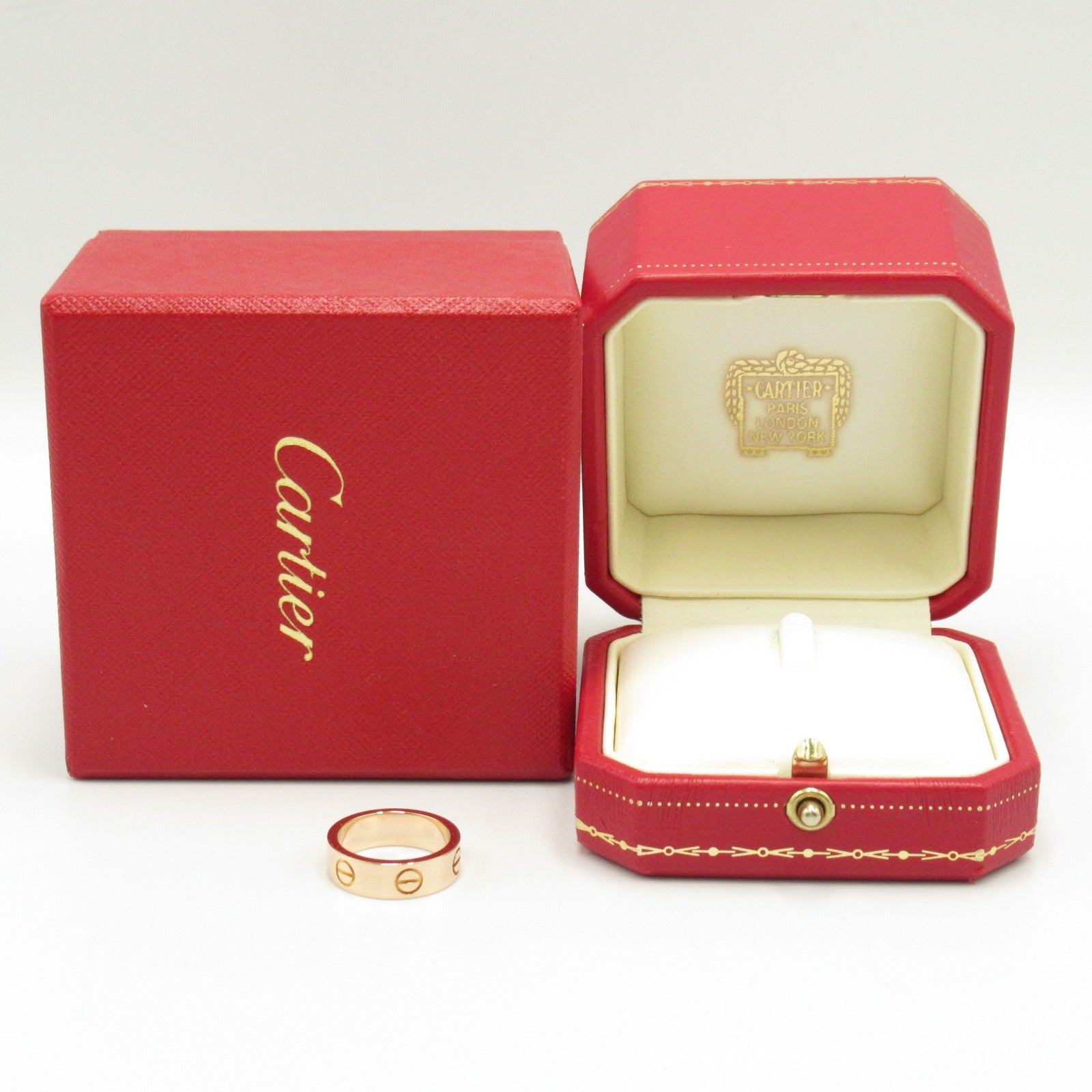 CARTIER 18K玫瑰金Love Ring戒指Cartier#50/US#5.25