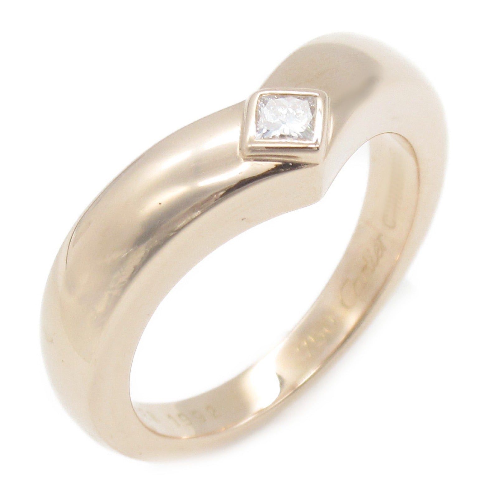 CARTIER 18K玫瑰金Triandre Diamond Ring鑽石戒指US#7.5/Cartier#55