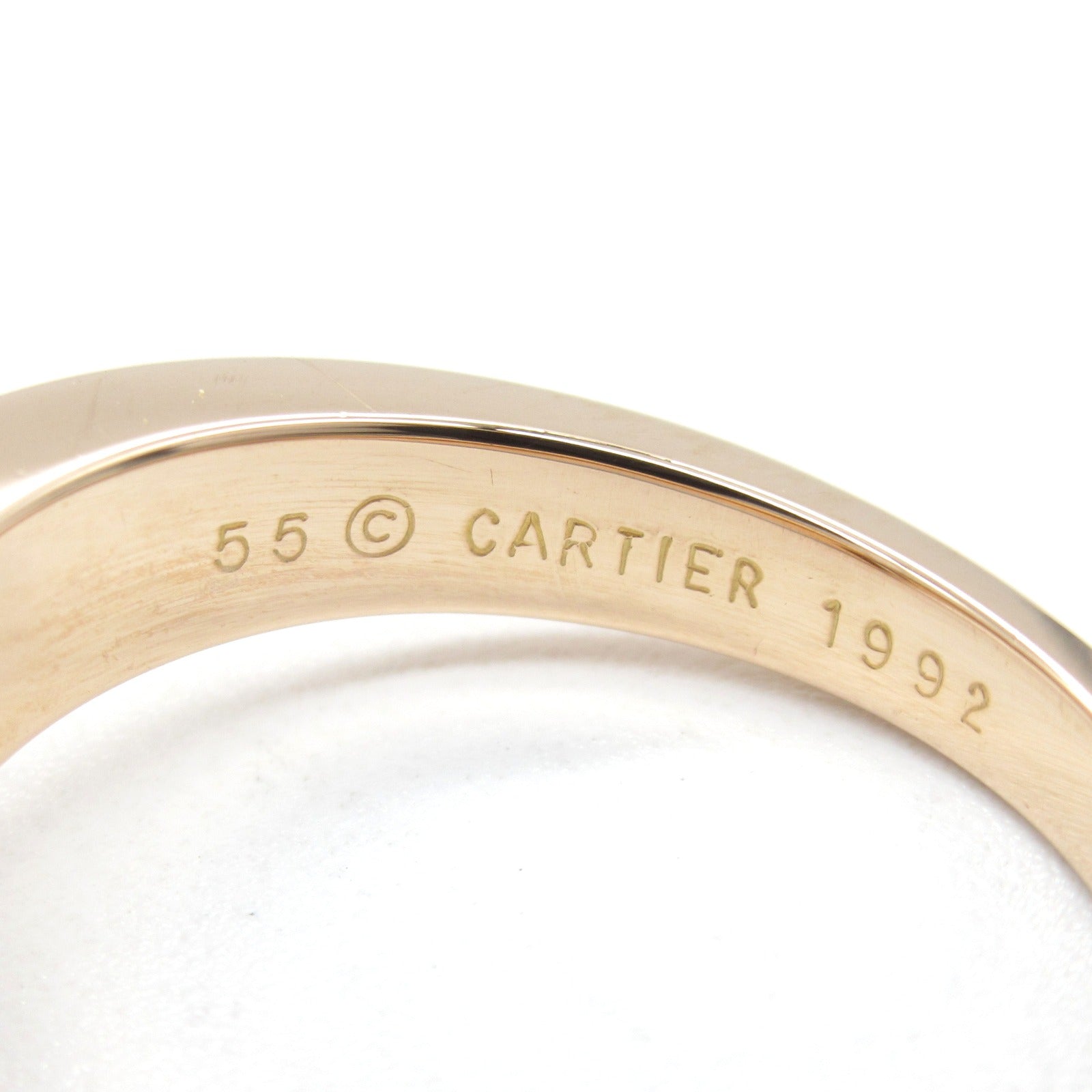 CARTIER 18K玫瑰金Triandre Diamond Ring鑽石戒指US#7.5/Cartier#55