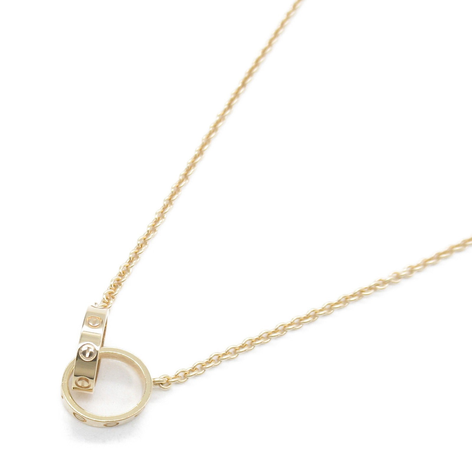 CARTIER 18K玫瑰金Love Necklace項鍊