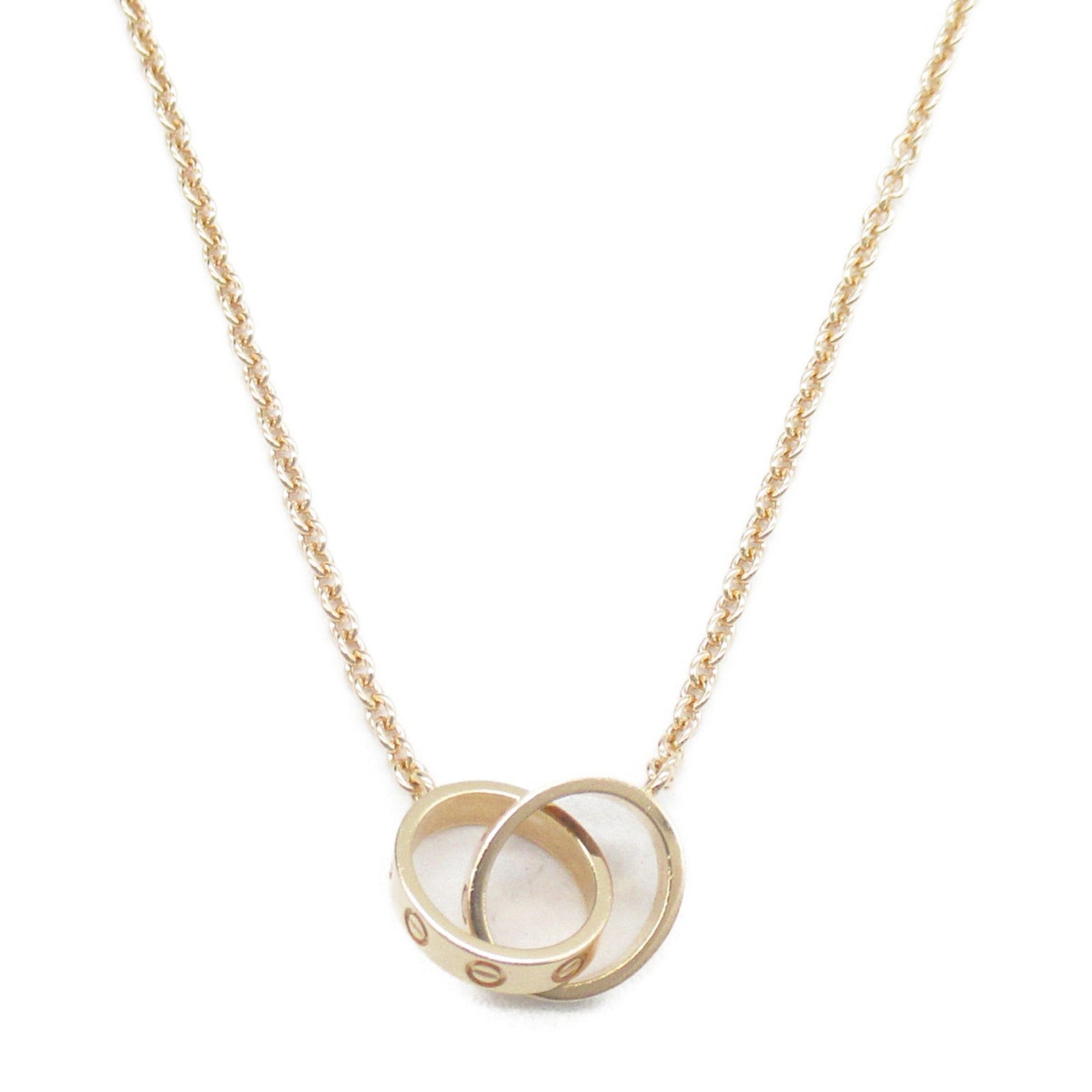 CARTIER 18K玫瑰金Love Necklace項鍊