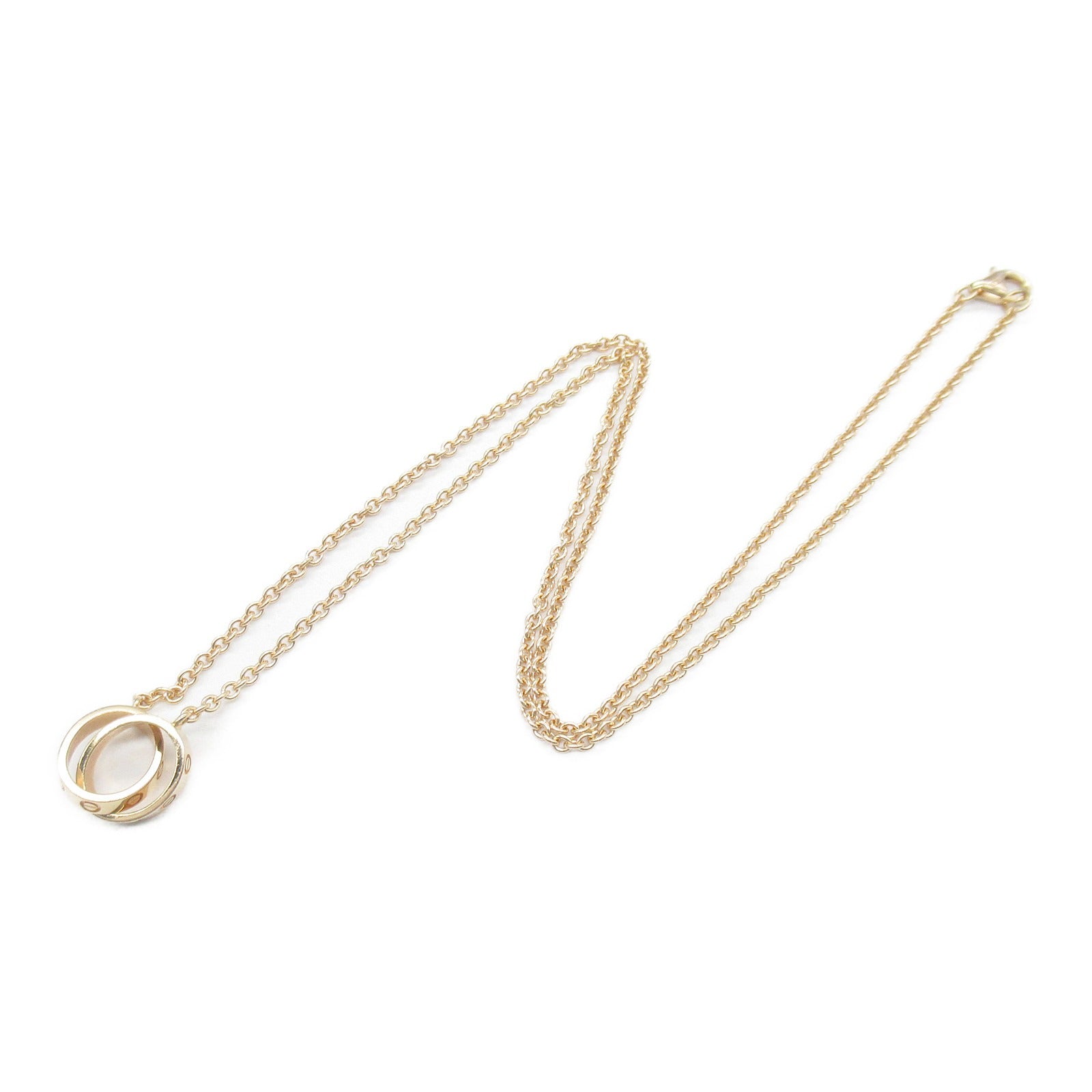 CARTIER 18K玫瑰金Love Necklace項鍊