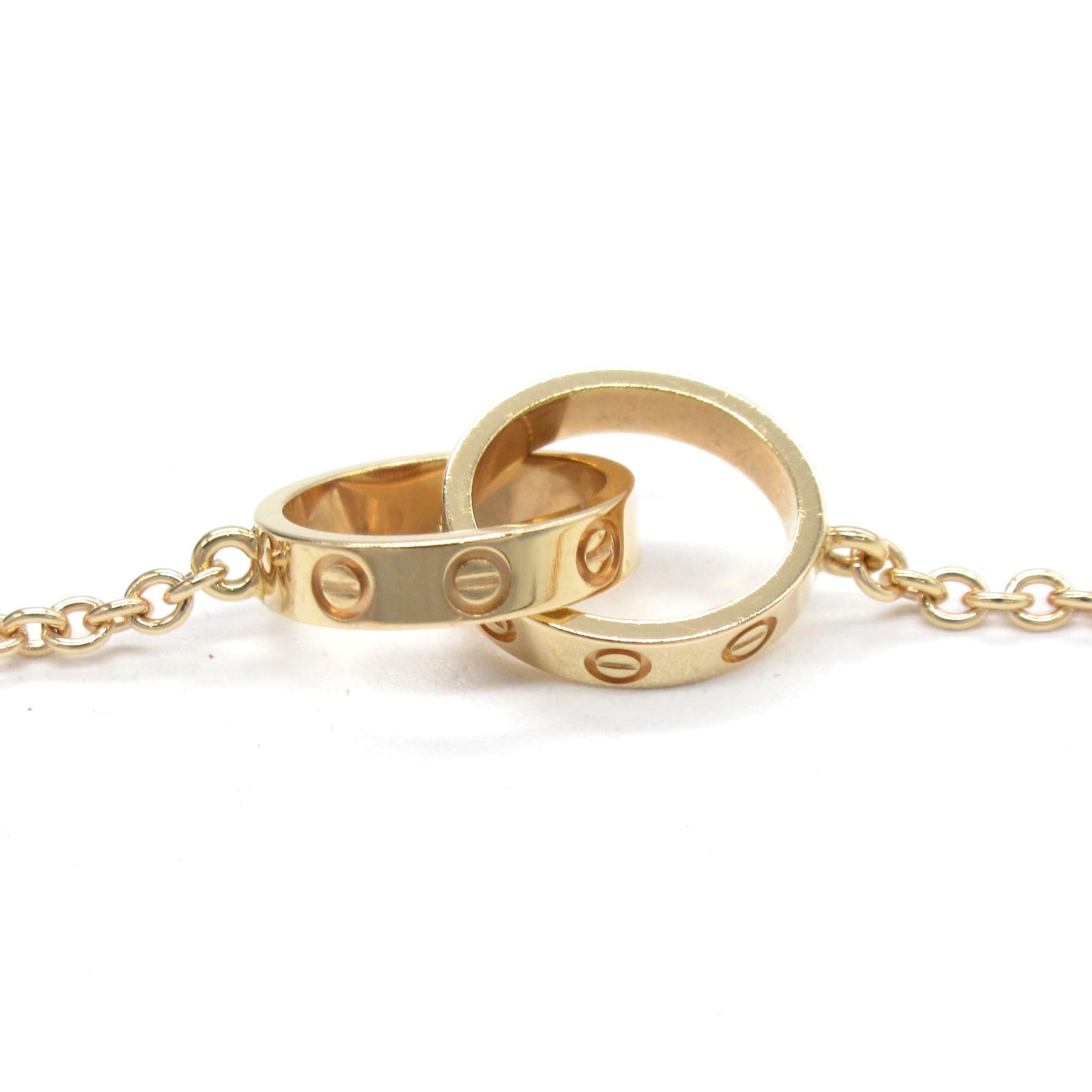 CARTIER 18K玫瑰金Love Necklace項鍊