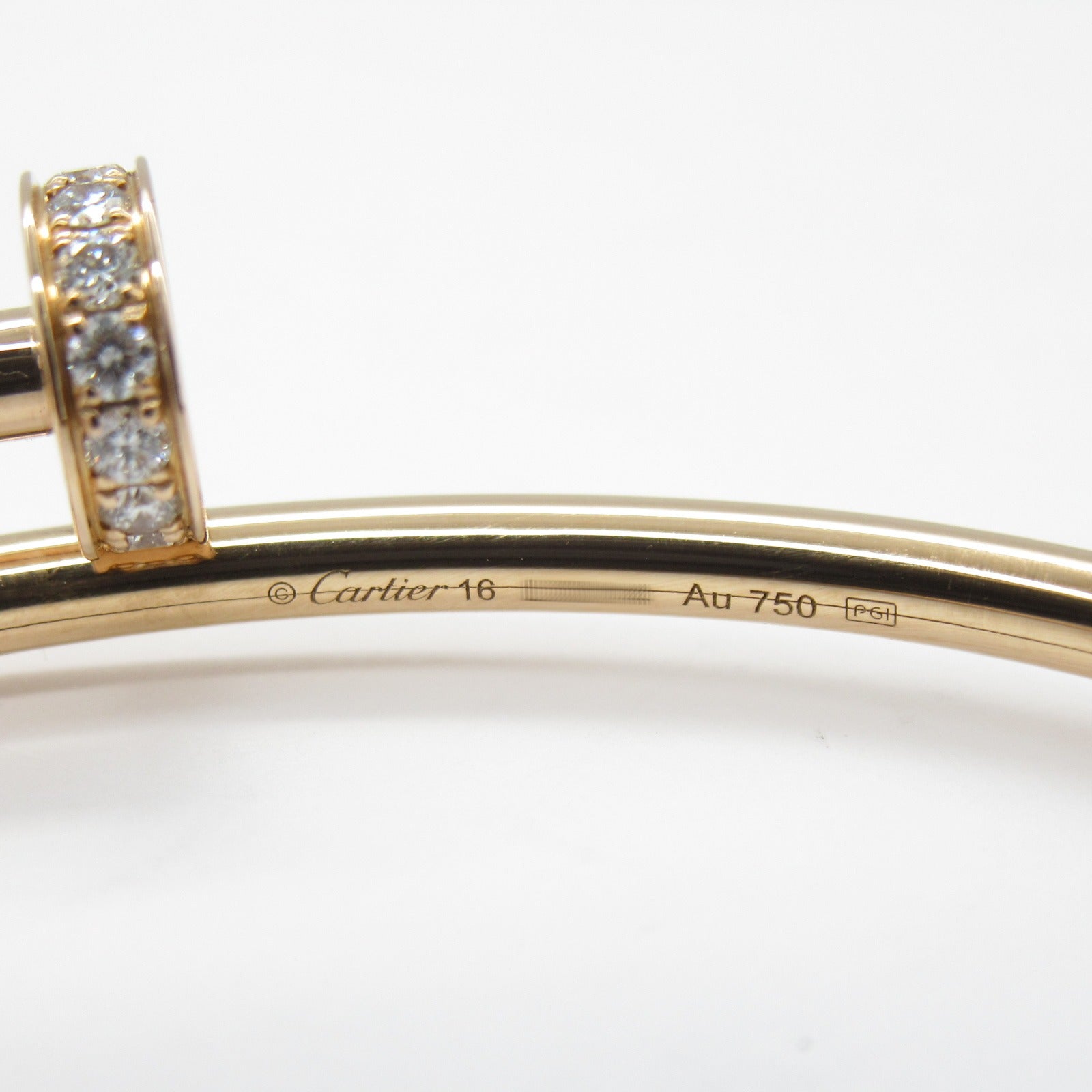CARTIER 18K玫瑰金Just Ankle Bracelet鑽石手鐲