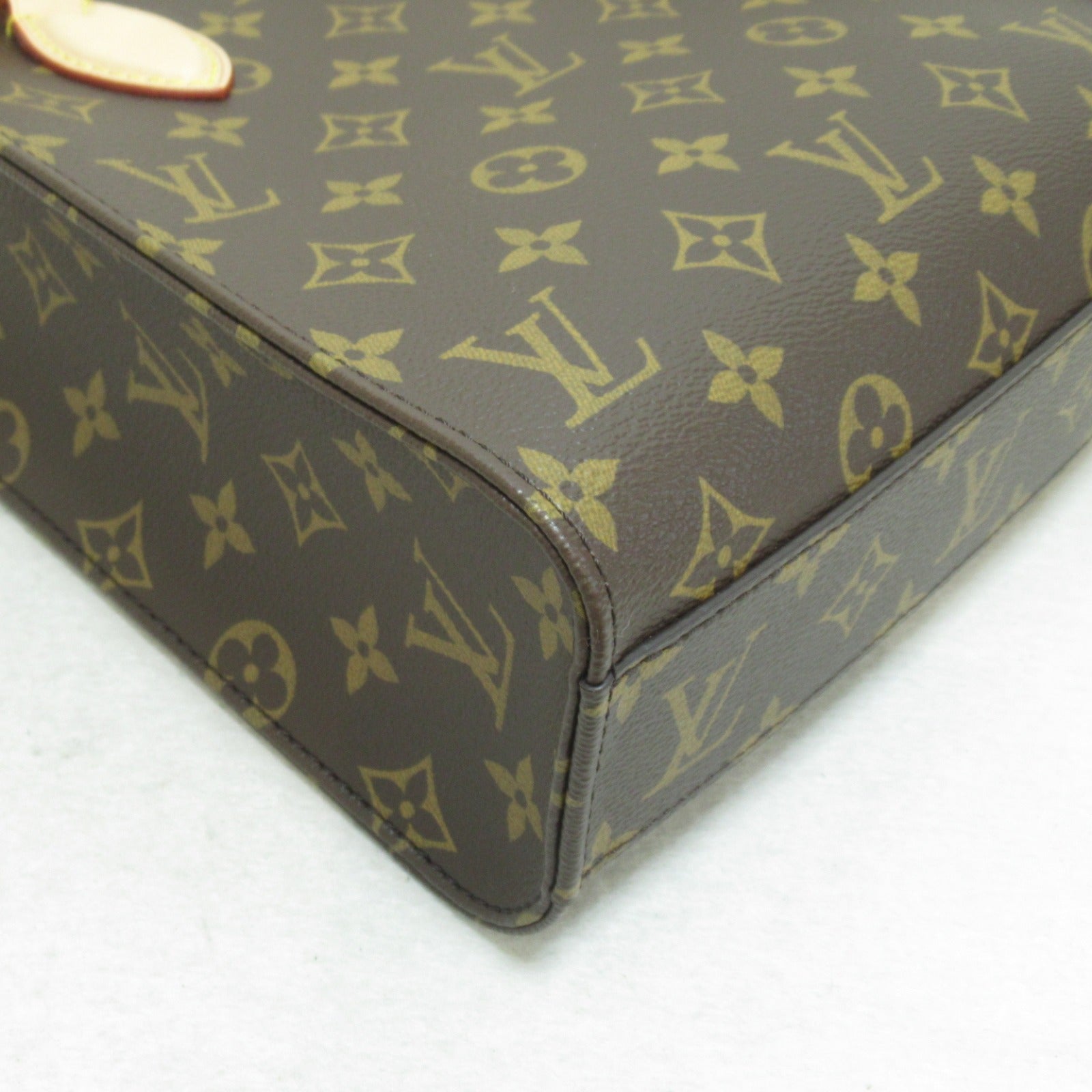 LOUIS VUITTON Monogram Sac Plat BB 2 Way Bag金扣手挽肩背兩用袋啡色