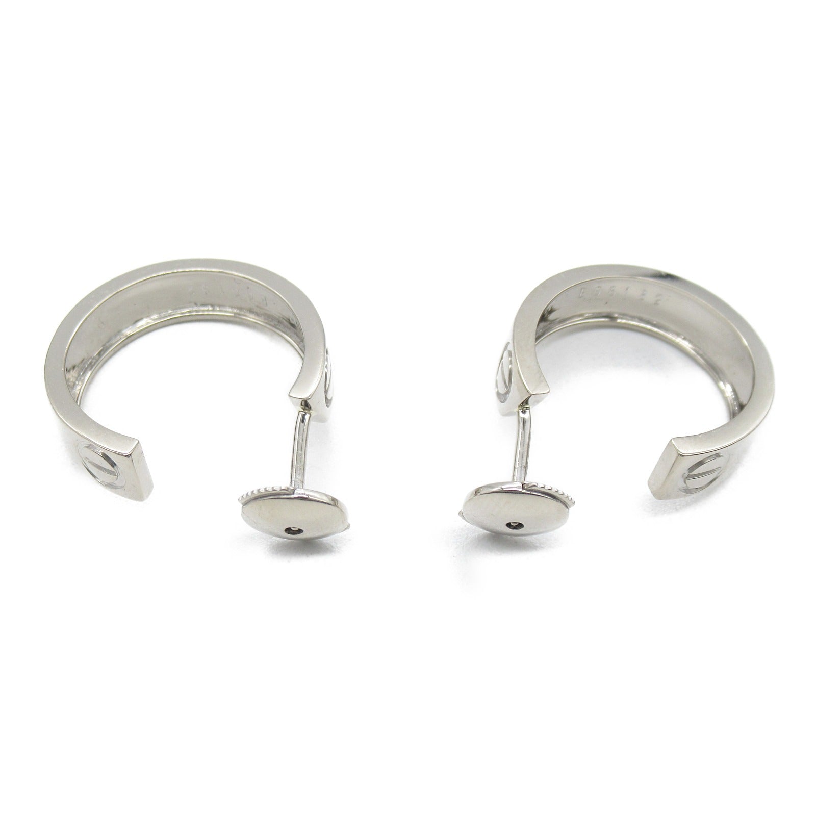 CARTIER 18K白金Love Earrings耳環