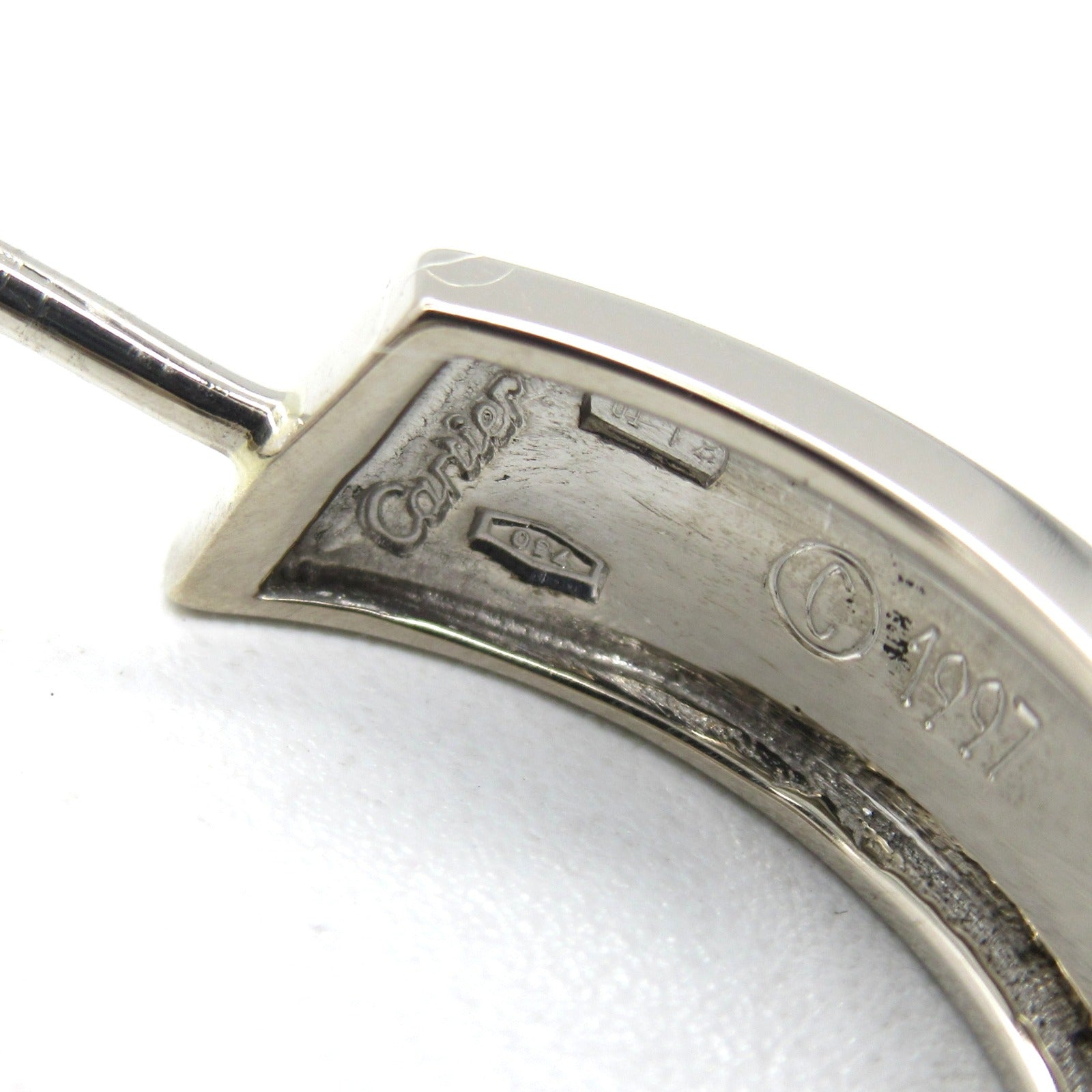 CARTIER 18K白金Love Earrings耳環