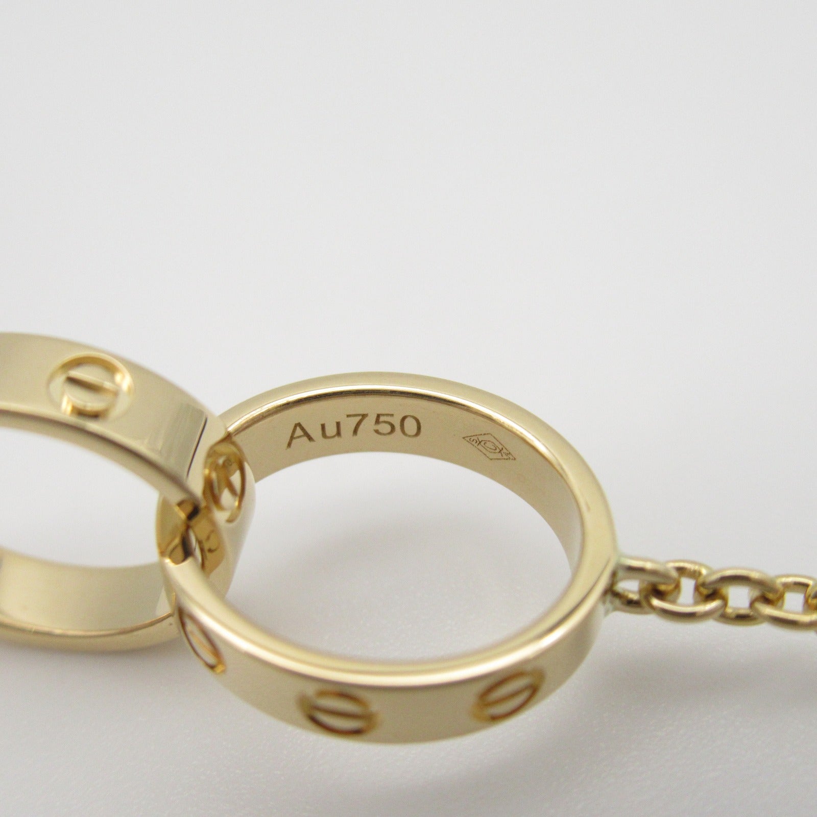 CARTIER 18K黃金Baby love necklace項鍊金色