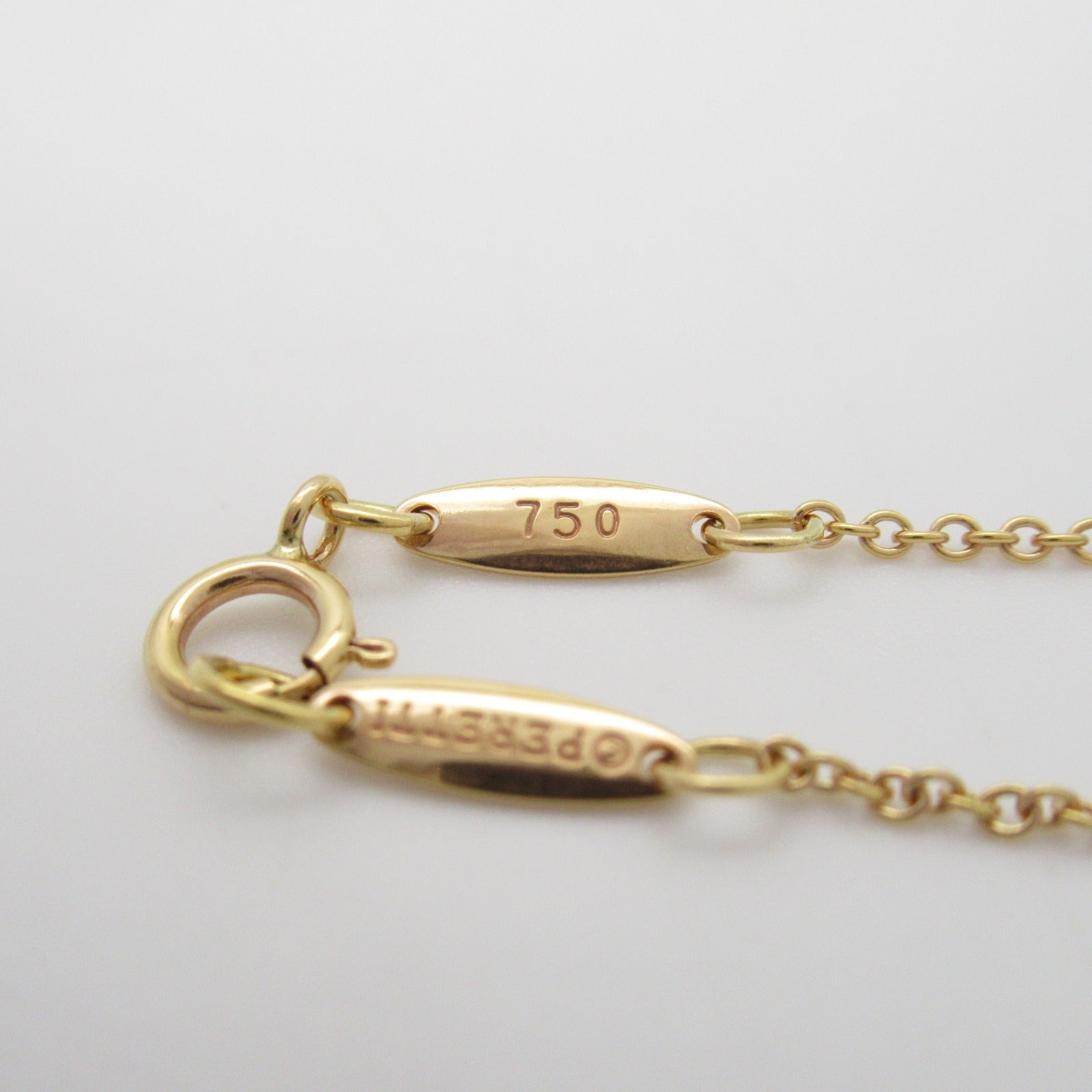 TIFFANY＆CO 18K玫瑰金Visa yard diamond Necklace鑽石項鍊