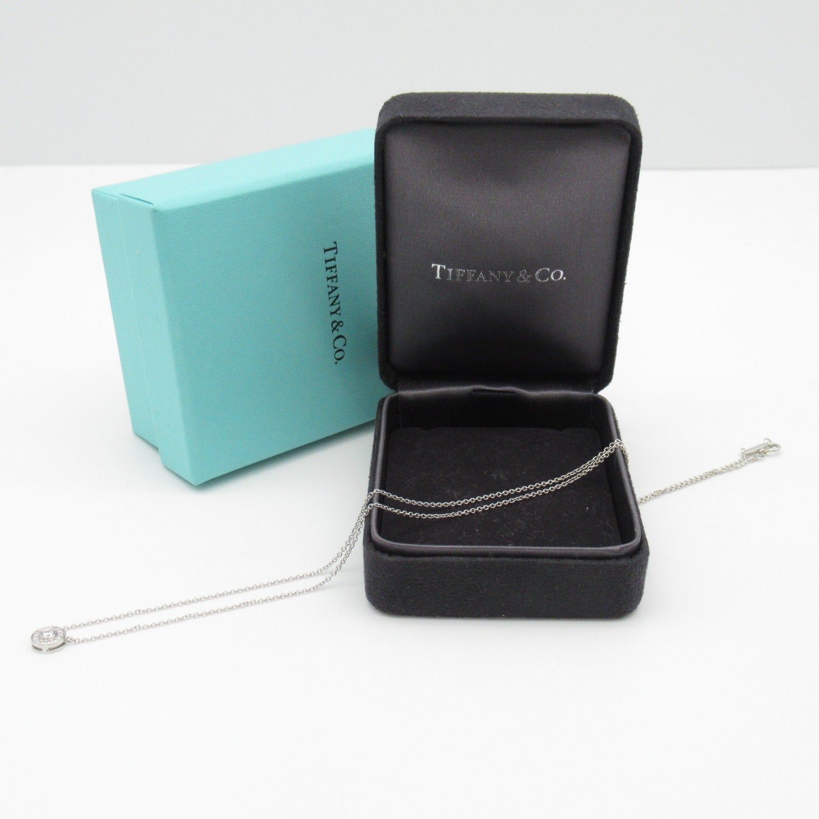 TIFFANY＆CO 【激減優惠】PT950鉑金Circlet Diamond Necklace鑽石項鍊