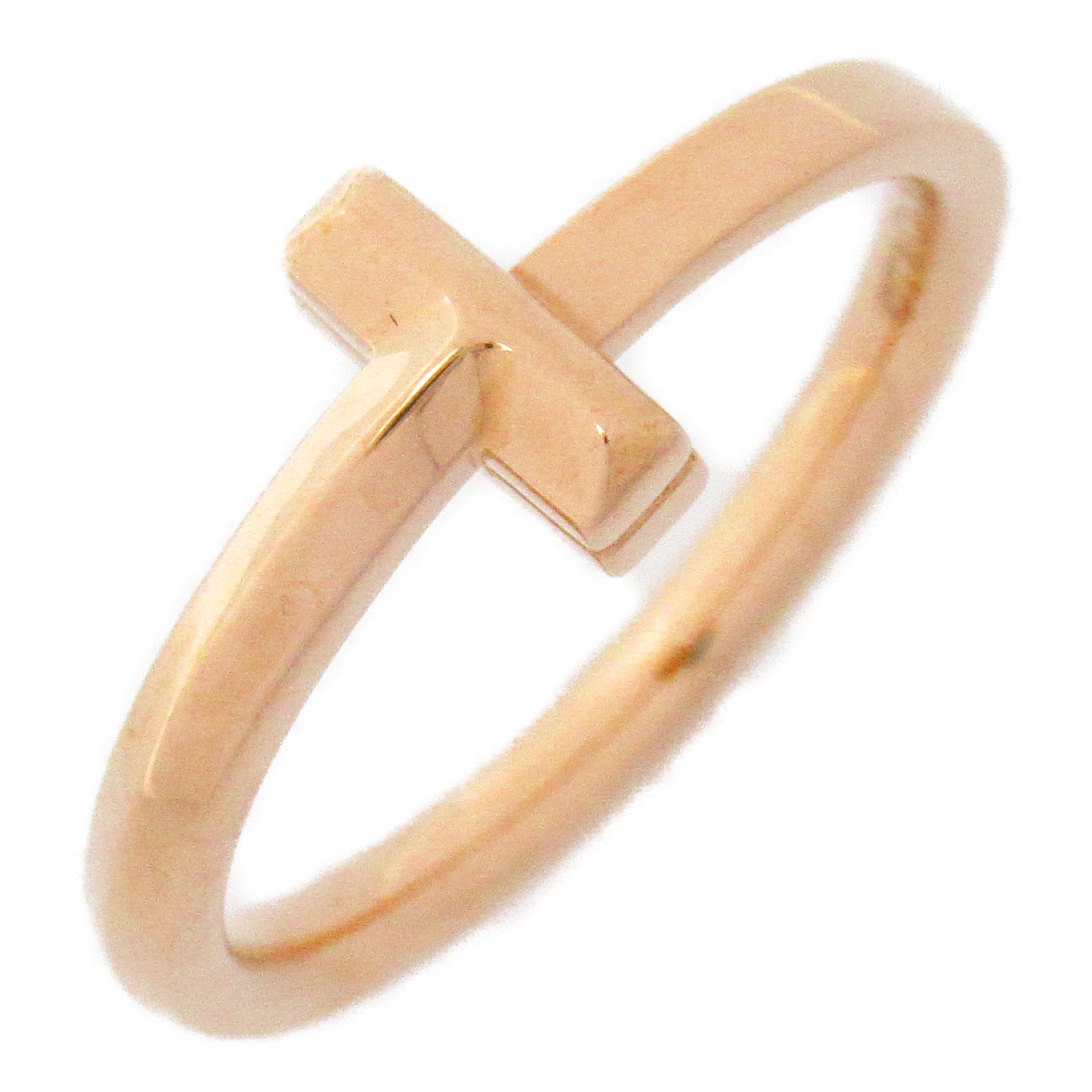 TIFFANY＆CO 【激減優惠】18K玫瑰金T One Narrow Ring戒指US#5.75