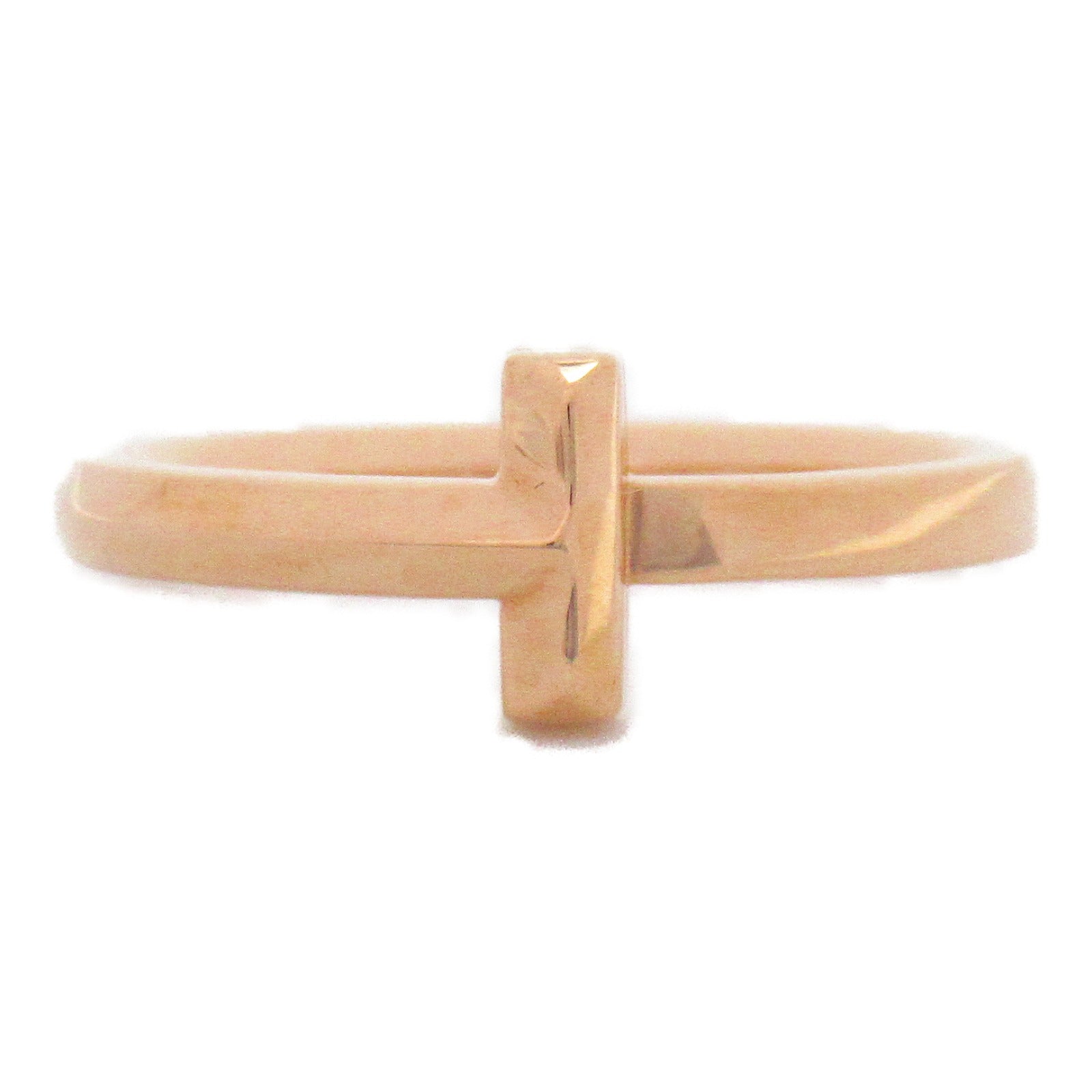 TIFFANY＆CO 【激減優惠】18K玫瑰金T One Narrow Ring戒指US#5.75