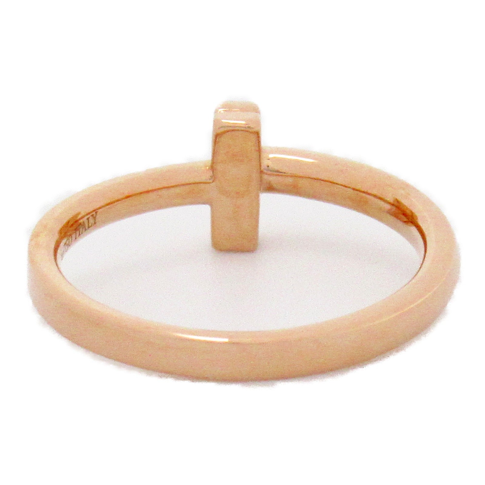 TIFFANY＆CO 【激減優惠】18K玫瑰金T One Narrow Ring戒指US#5.75