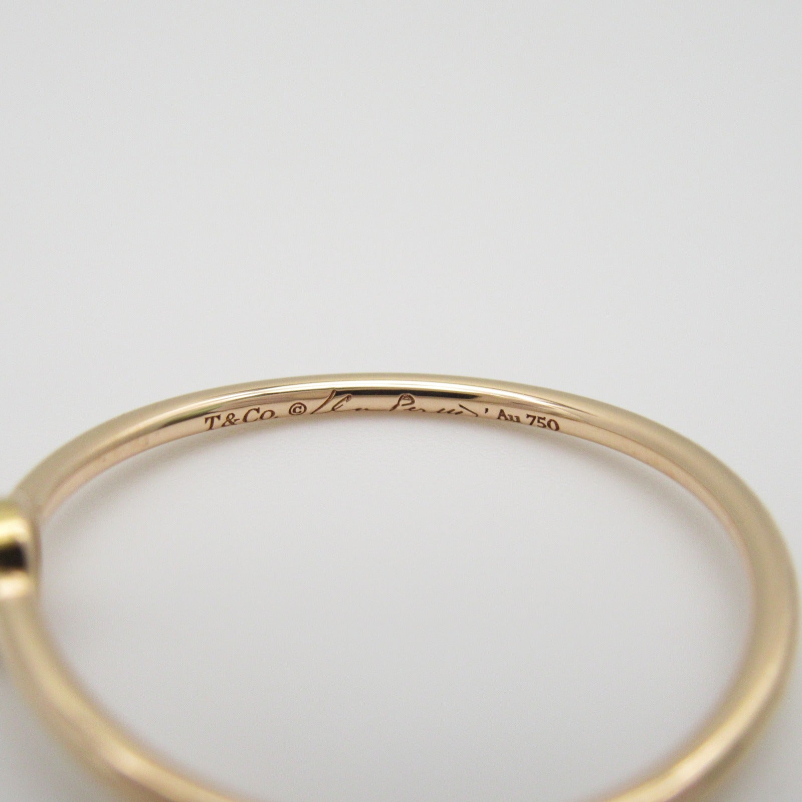 TIFFANY＆CO 【激減優惠】18K玫瑰金Wave 1P Diamond Ring鑽石戒指US#6.25