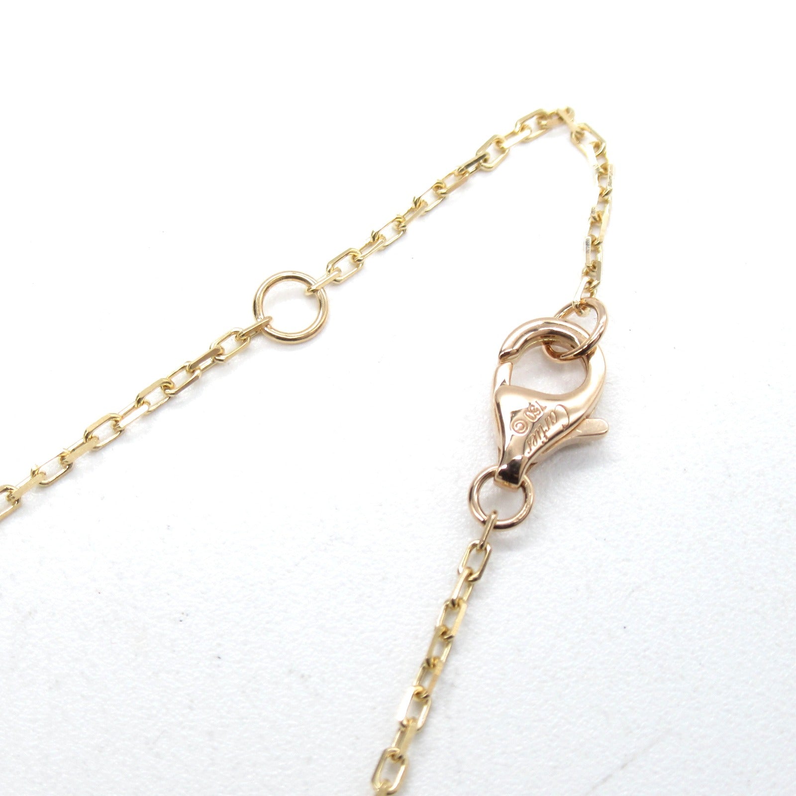 CARTIER 18K黃金/白金/玫瑰金Trinity Heart Diamond Necklace鑽石項鍊