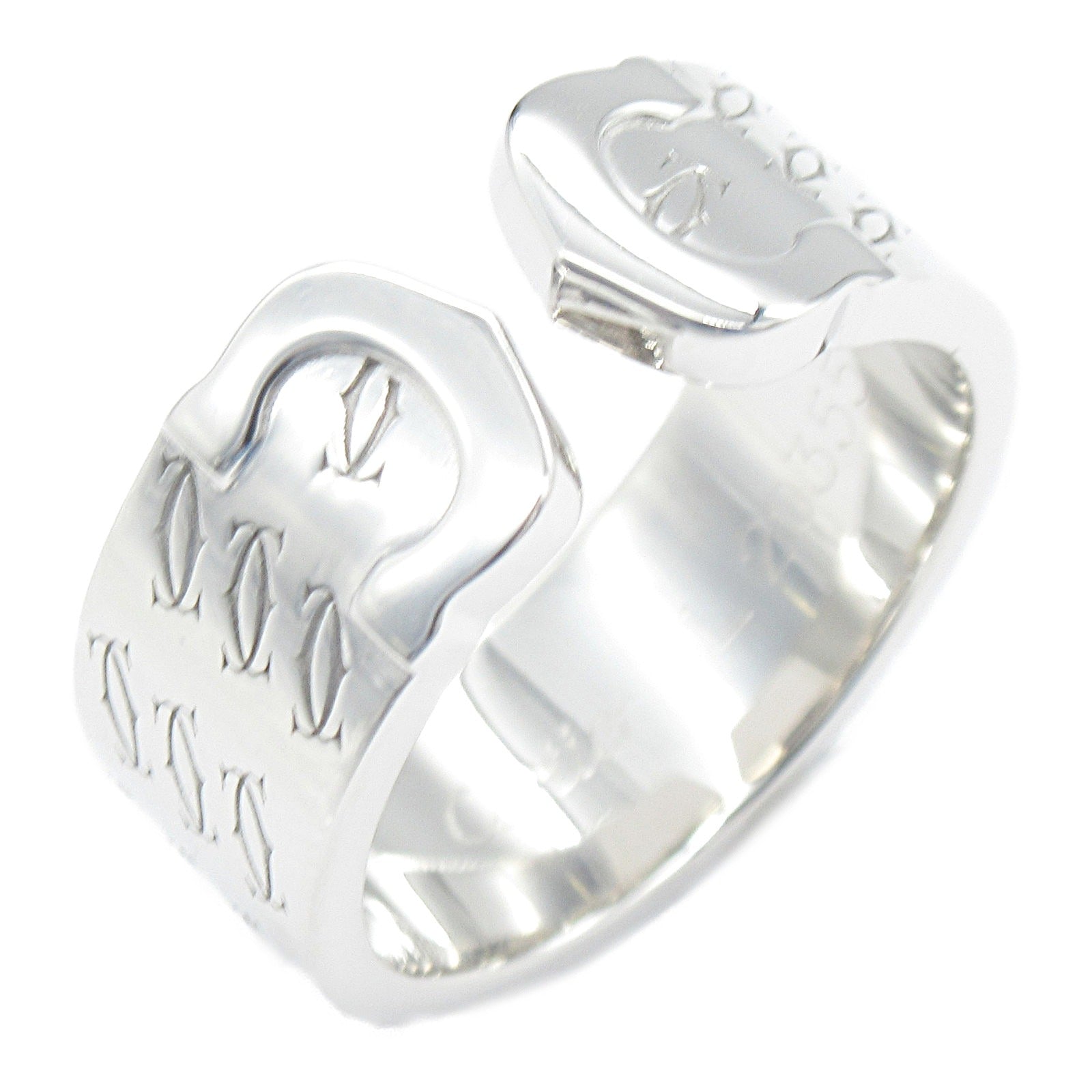 CARTIER 18K白金2C Anniversary Ring戒指Cartier#53/JP#13/US#6.5