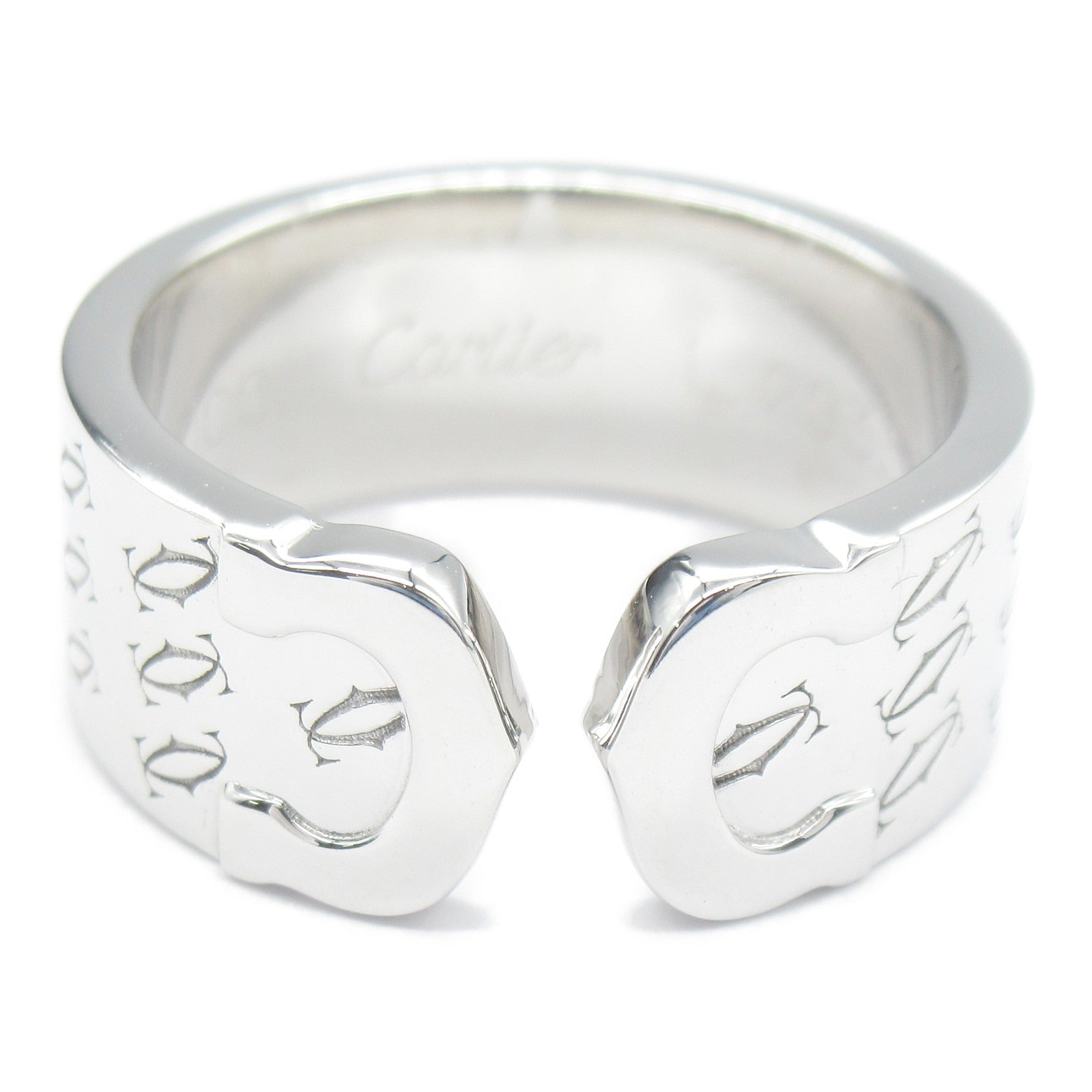 CARTIER 18K白金2C Anniversary Ring戒指Cartier#53/JP#13/US#6.5