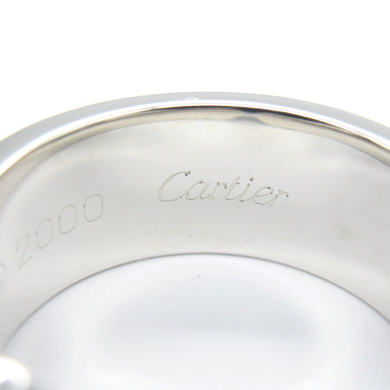 CARTIER 18K白金2C Anniversary Ring戒指Cartier#53/JP#13/US#6.5