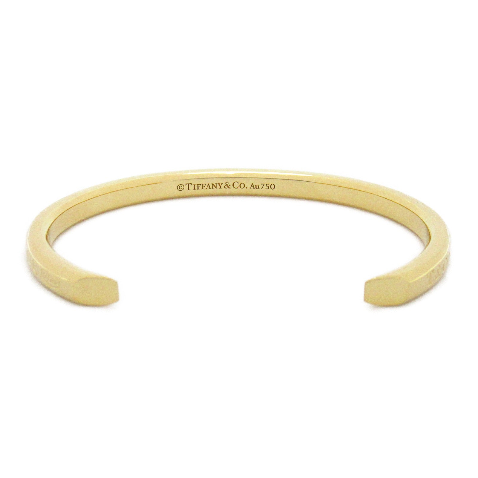 TIFFANY＆CO 18K黃金Make-up Narrow Cuff Staring Blacelet手鏈