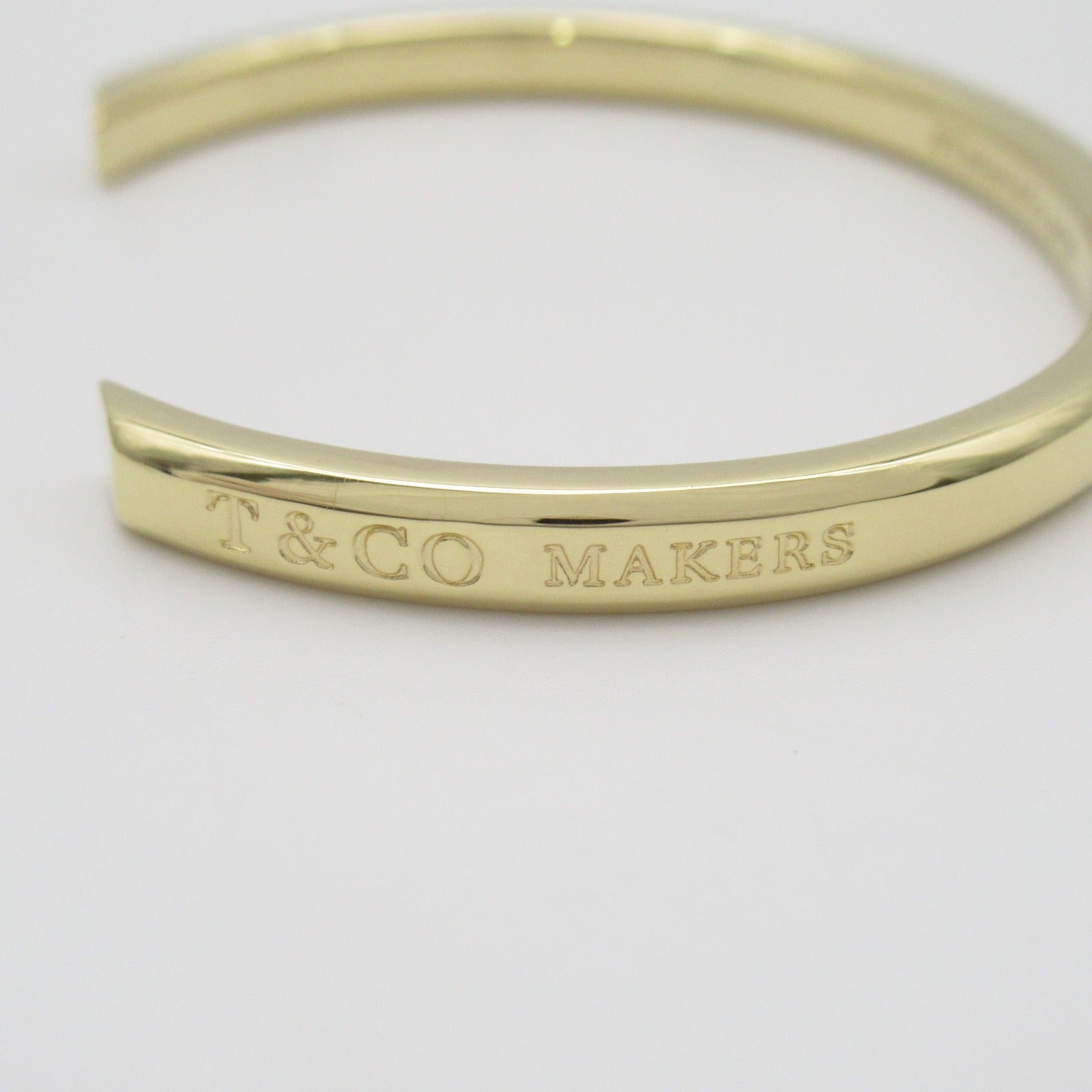TIFFANY＆CO 18K黃金Make-up Narrow Cuff Staring Blacelet手鏈