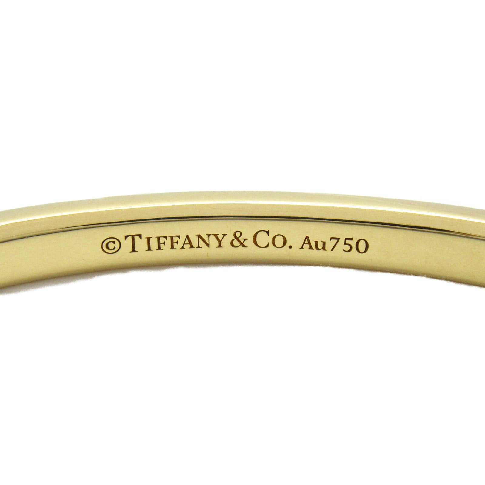 TIFFANY＆CO 18K黃金Make-up Narrow Cuff Staring Blacelet手鏈