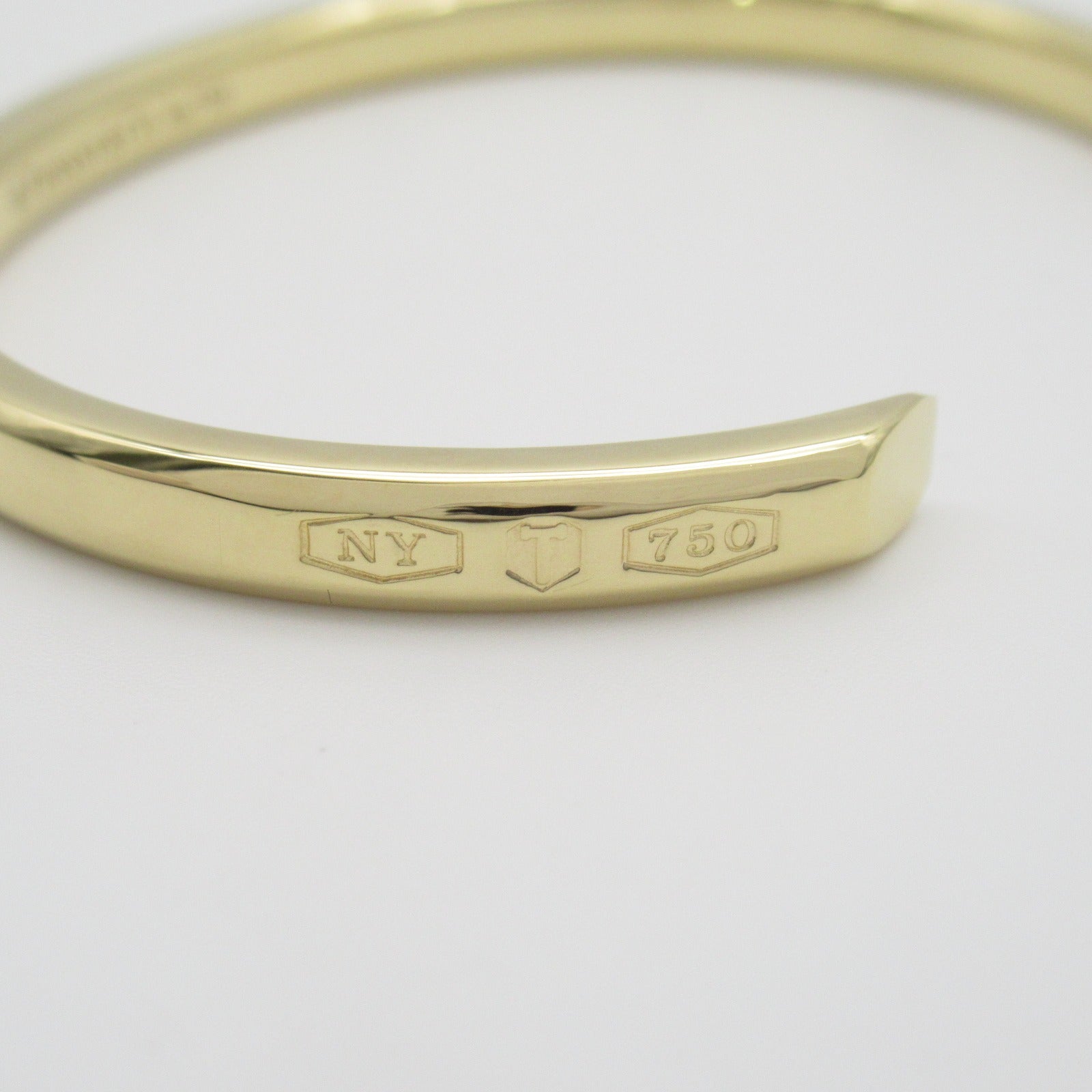 TIFFANY＆CO 18K黃金Make-up Narrow Cuff Staring Blacelet手鏈