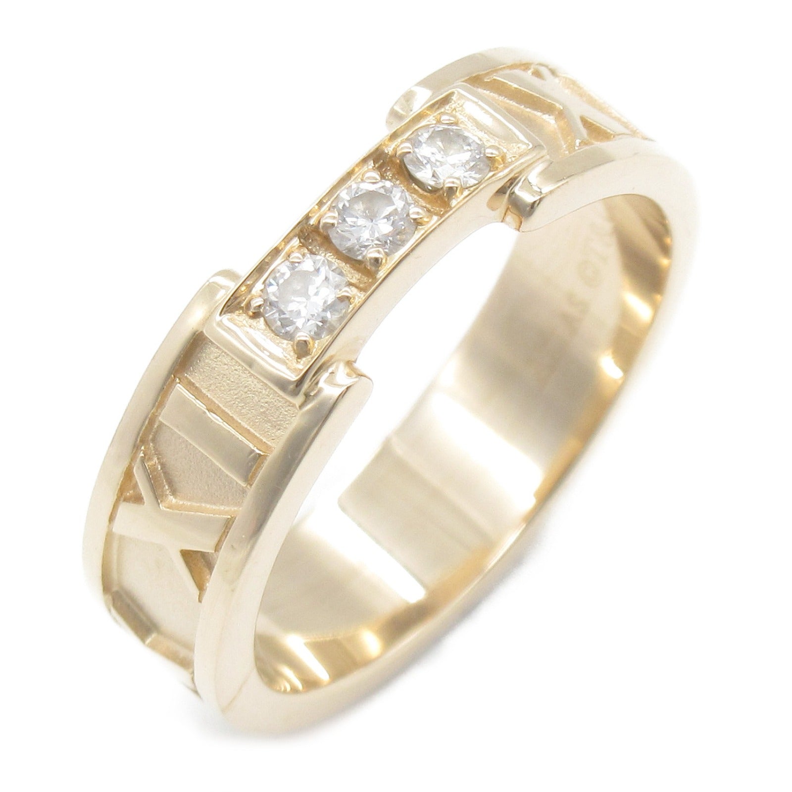 TIFFANY＆CO 【激減優惠】18K玫瑰金Atlas 3P Diamond Ring戒指US#6