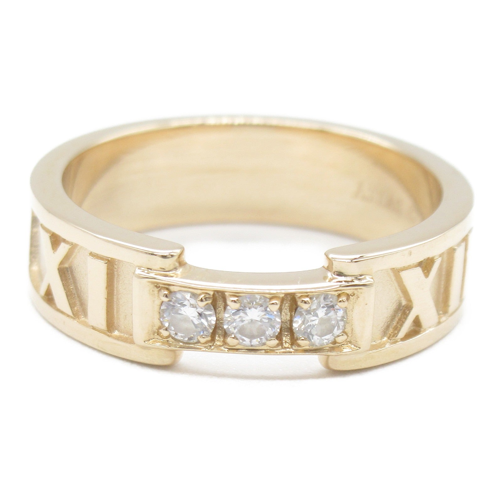 TIFFANY＆CO 【激減優惠】18K玫瑰金Atlas 3P Diamond Ring戒指US#6
