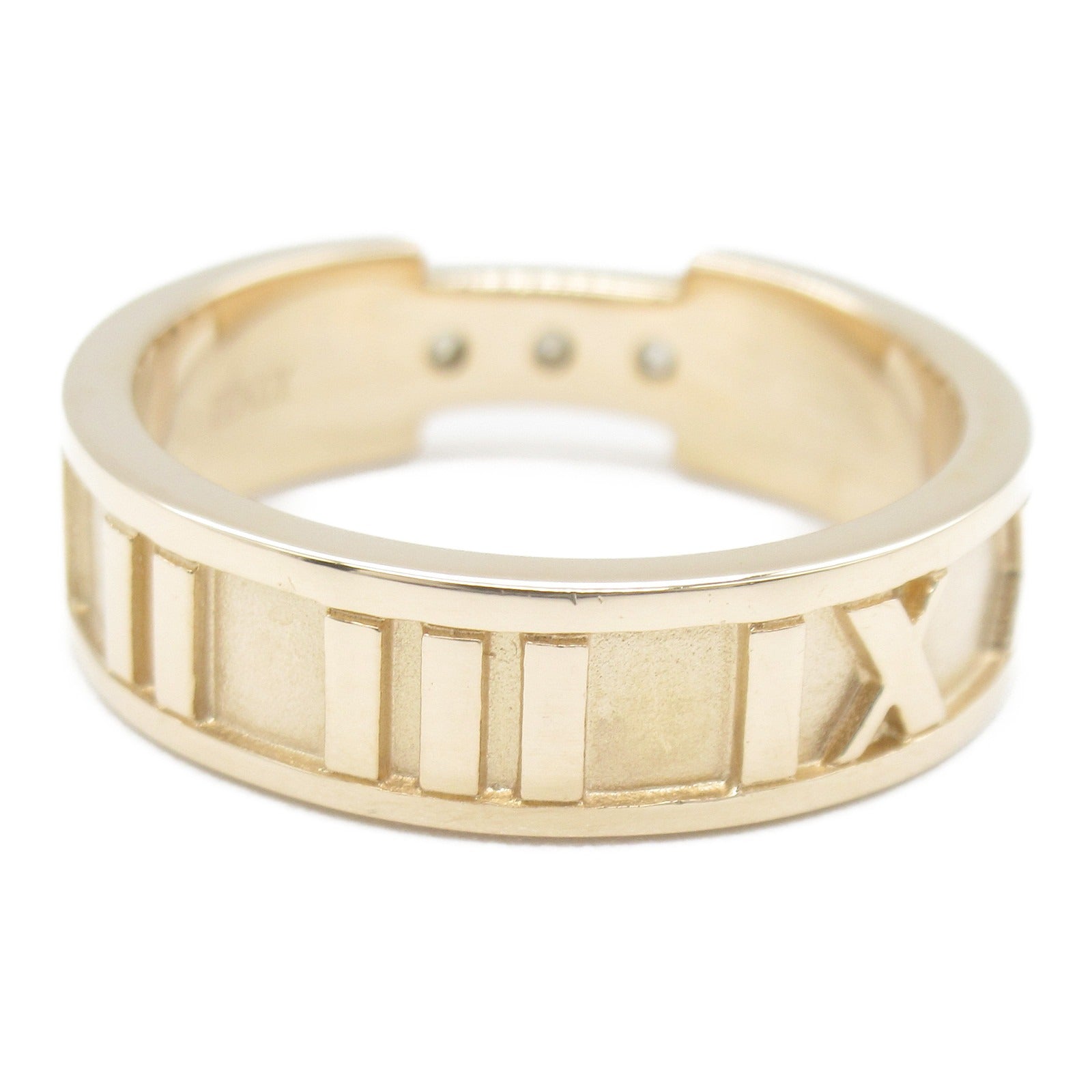 TIFFANY＆CO 【激減優惠】18K玫瑰金Atlas 3P Diamond Ring戒指US#6