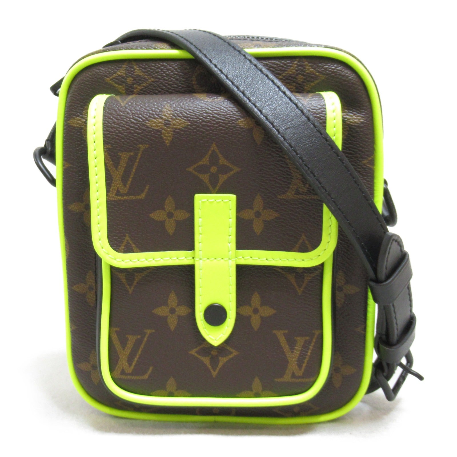 LOUIS VUITTON 【激減優惠】Monogram Christopher Wearable Wallet肩背袋啡色/黃色