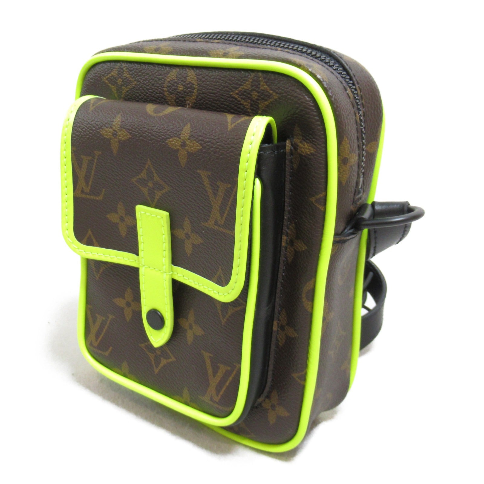 LOUIS VUITTON 【激減優惠】Monogram Christopher Wearable Wallet肩背袋啡色/黃色
