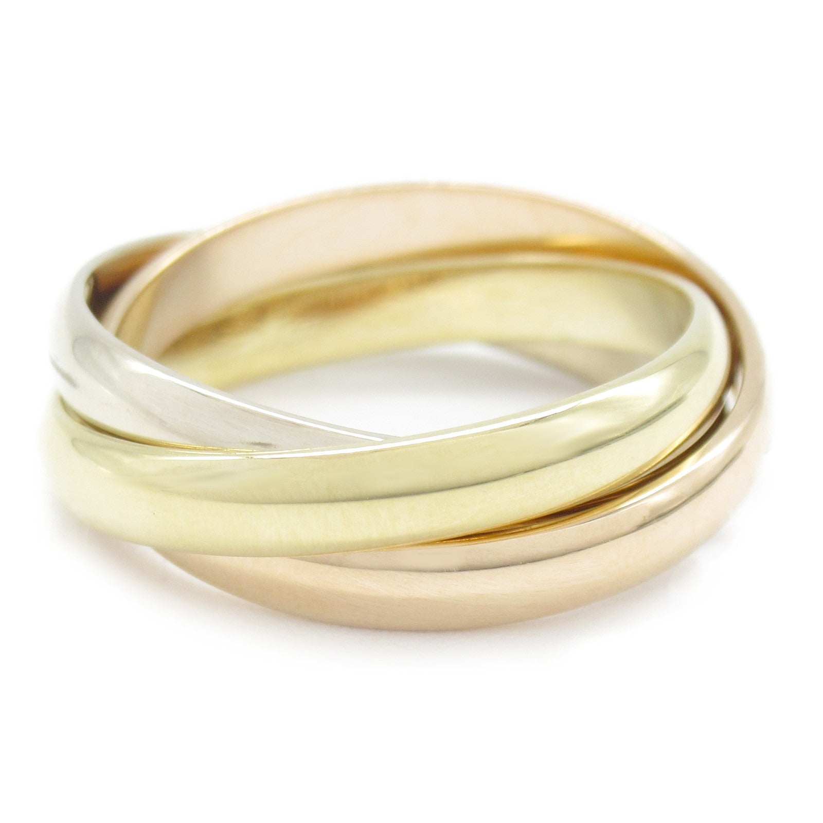 CARTIER 18K黃金玫瑰金Trinity Ring戒指Cartier#56/US#7.75