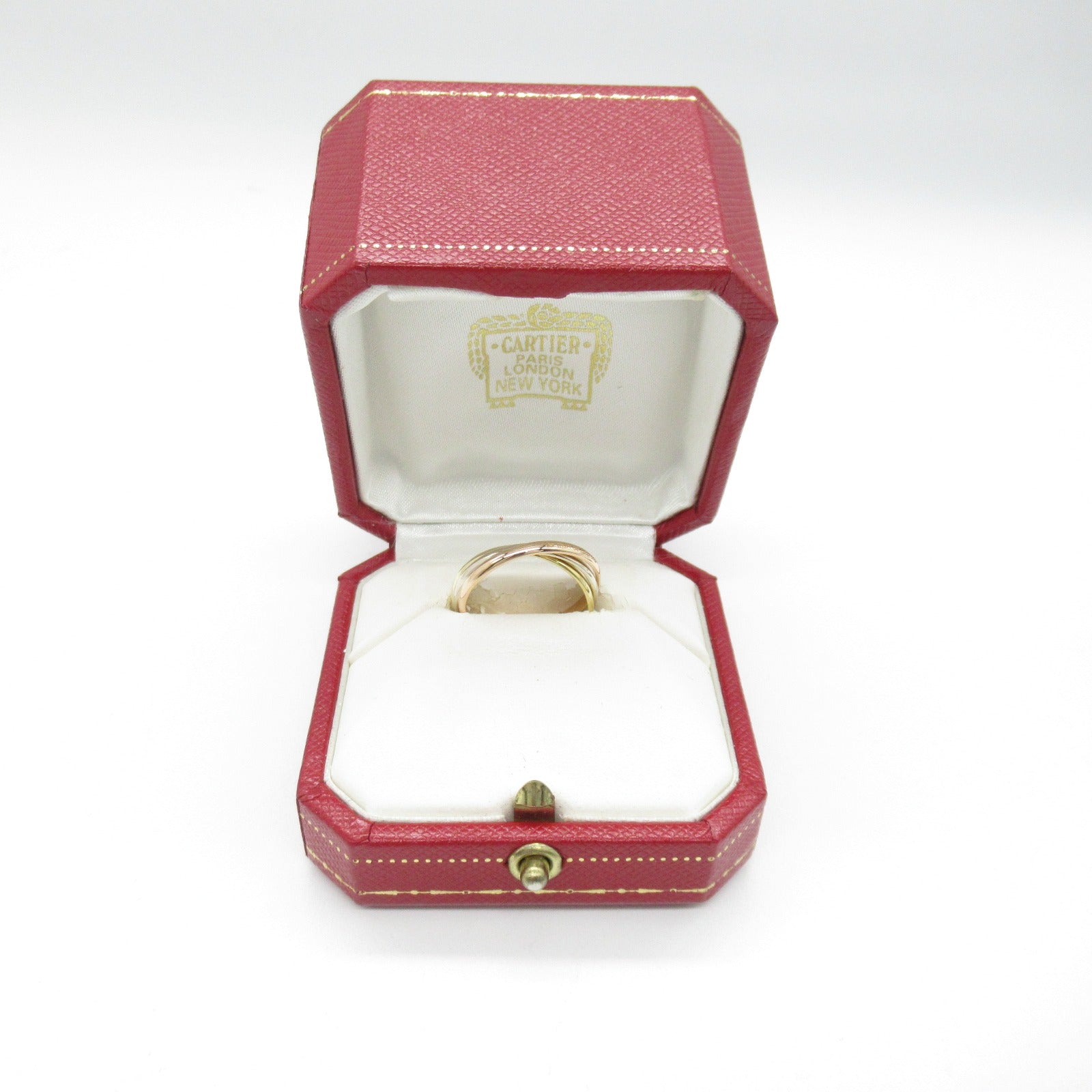 CARTIER 【激減優惠】18K黃金/白金/玫瑰金Trinity Ring戒指Cartier#54/US#7.25